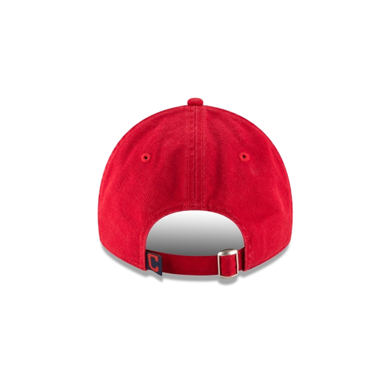 [11591550] Mens New Era MLB Core Classic 9Twenty Strapback - Cleveland Indians