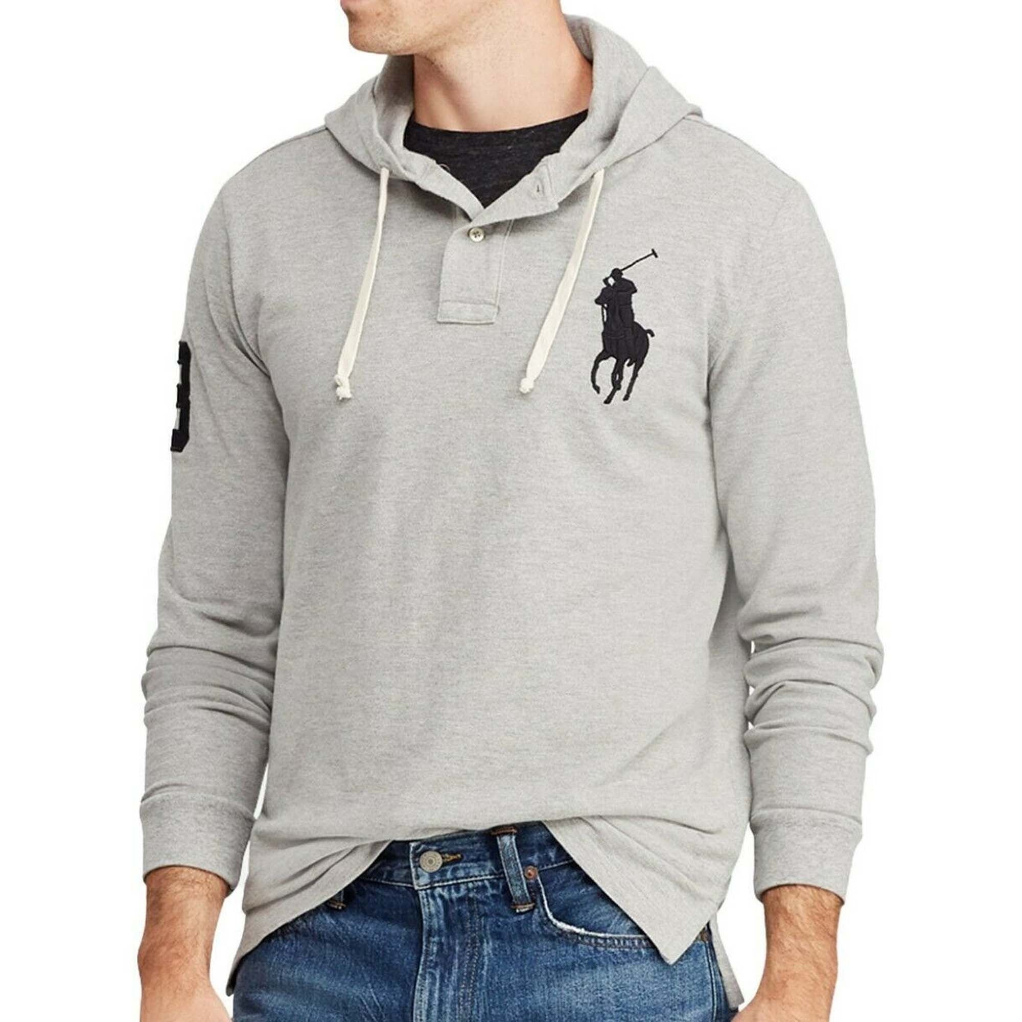 [710732659003] Polo Ralph Lauren Mens Classic Mesh Long Sleeve Hoodie
