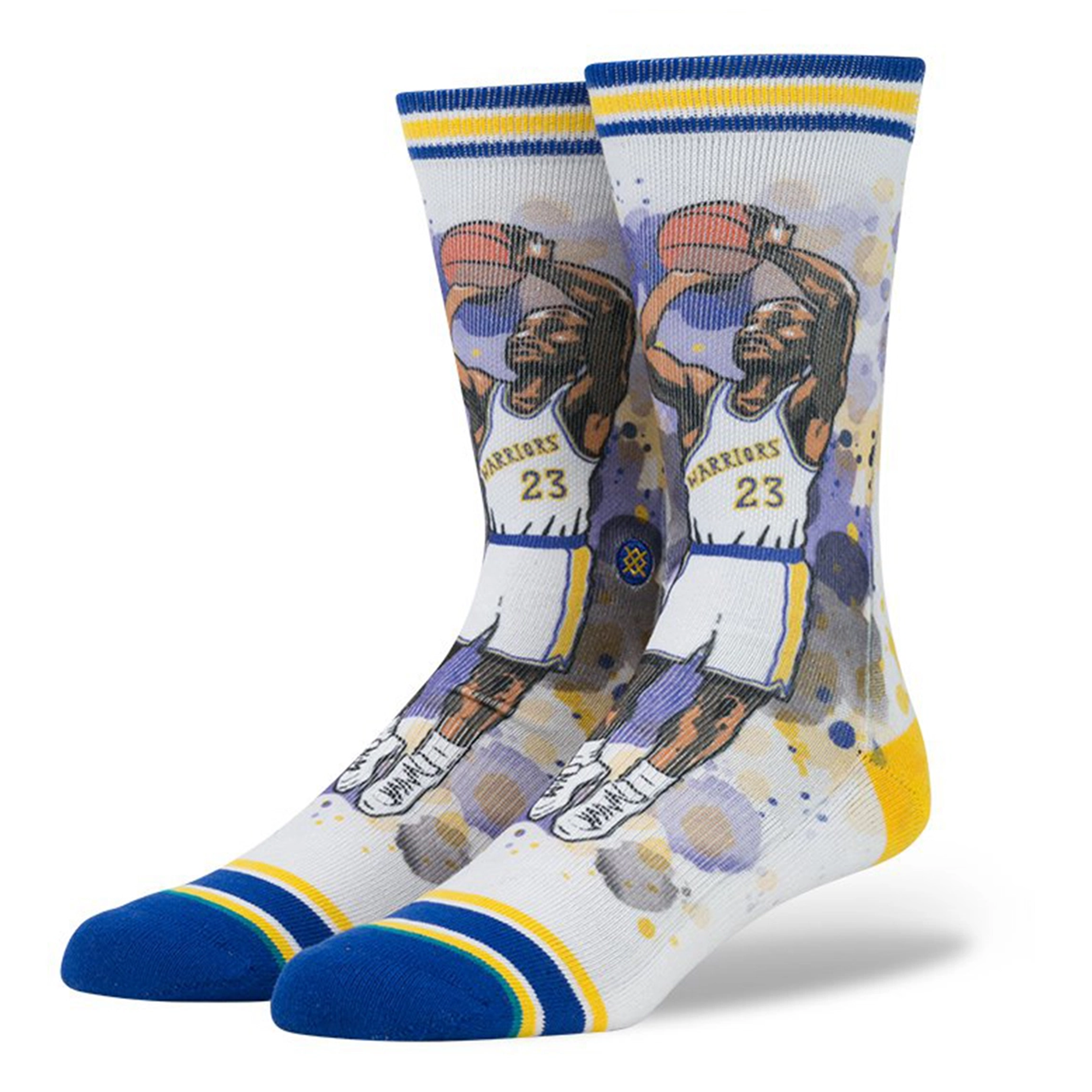 [M558C16ROC-BLU] Mens Stance NBA Golden State Warriors Socks - Mitch Richmond