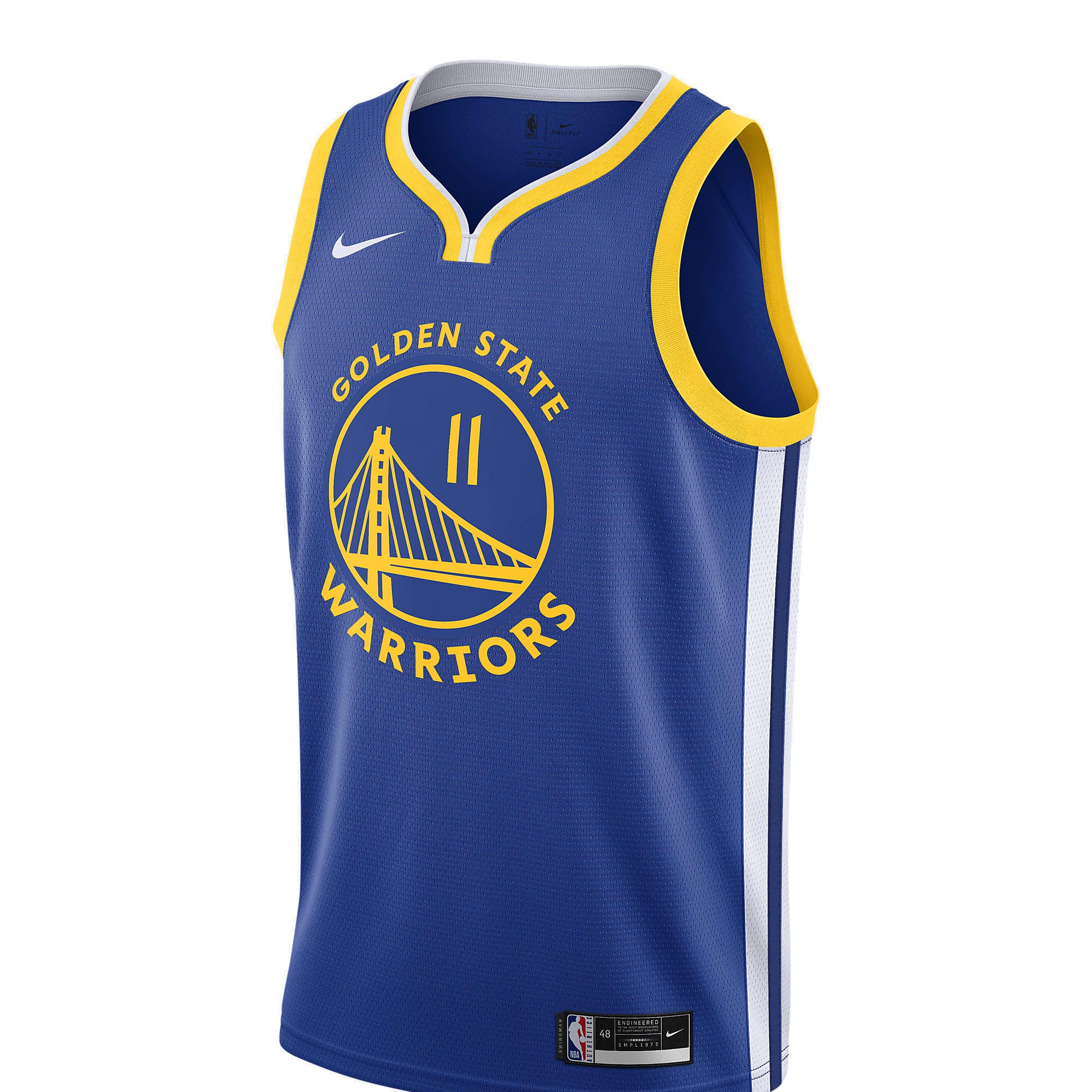 [CW3665-499] Nike Mens NBA GS Warriors Klay Thompson 2020 Icon Swingman Jersey