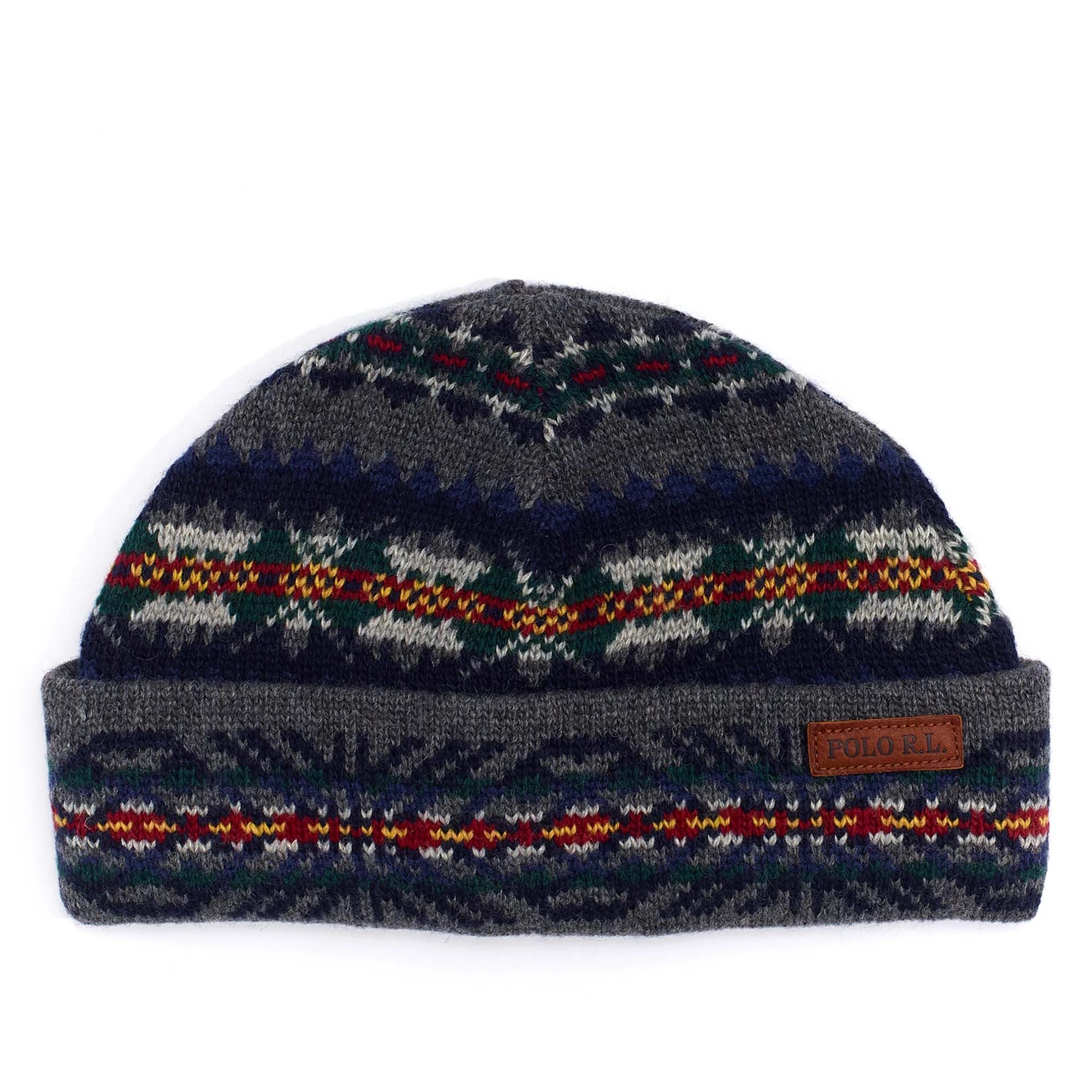 [PC0571-015] Mens Polo Ralph Lauren Fair Isle Trawler Beanie