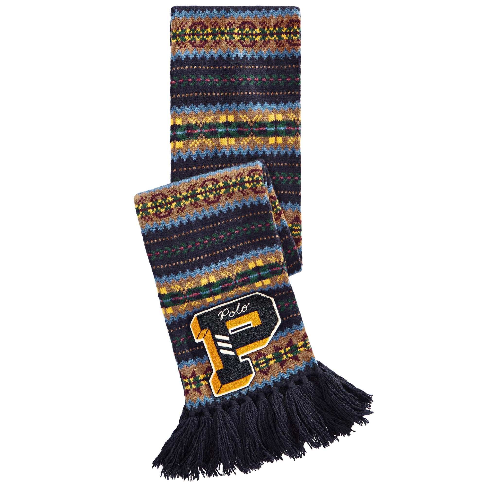 [PC0467-433] Mens Polo Ralph Lauren Fair Isle P Scarf