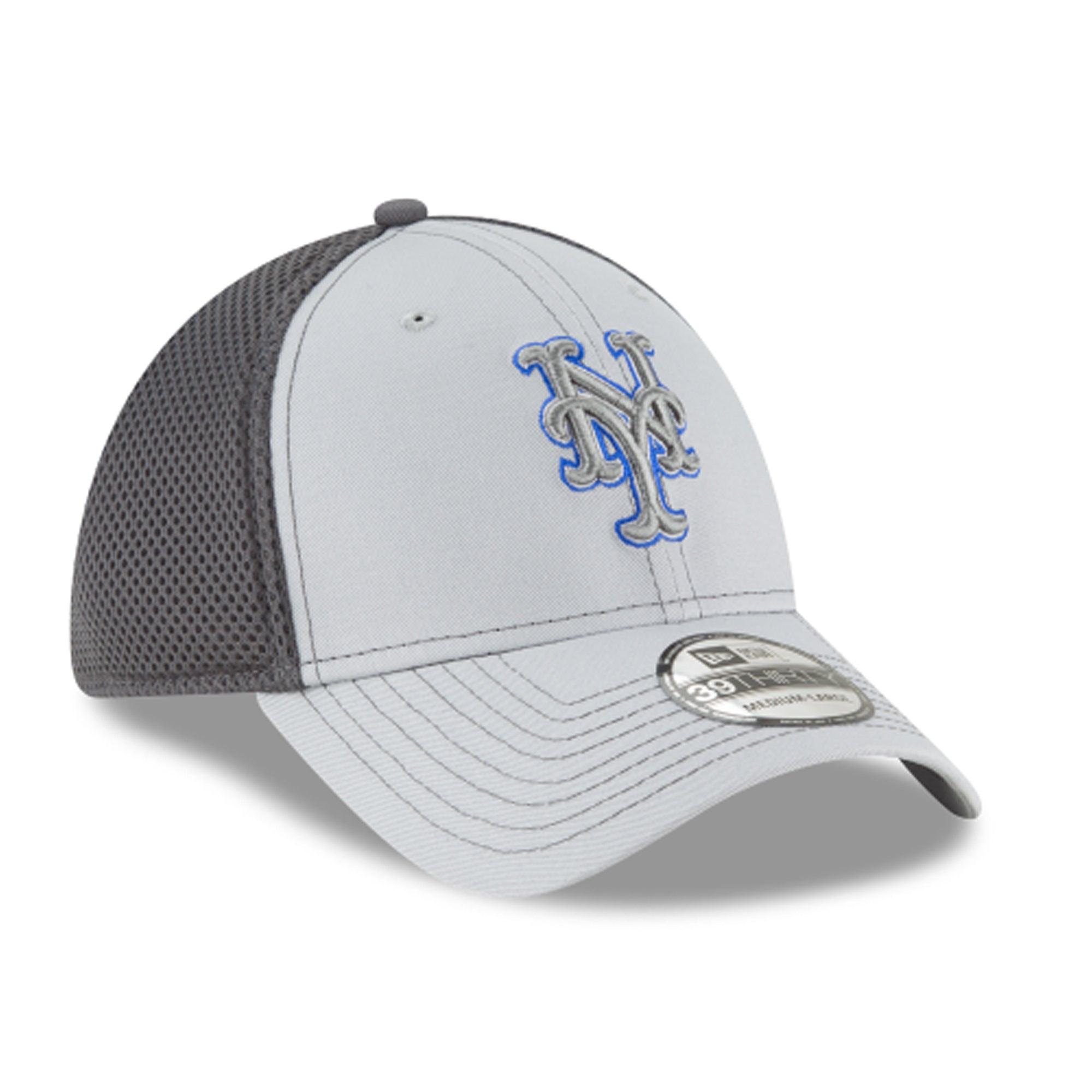 [11594972] Mens New Era MLB 39Thirty Neo Flex Fit Cap - New York Mets
