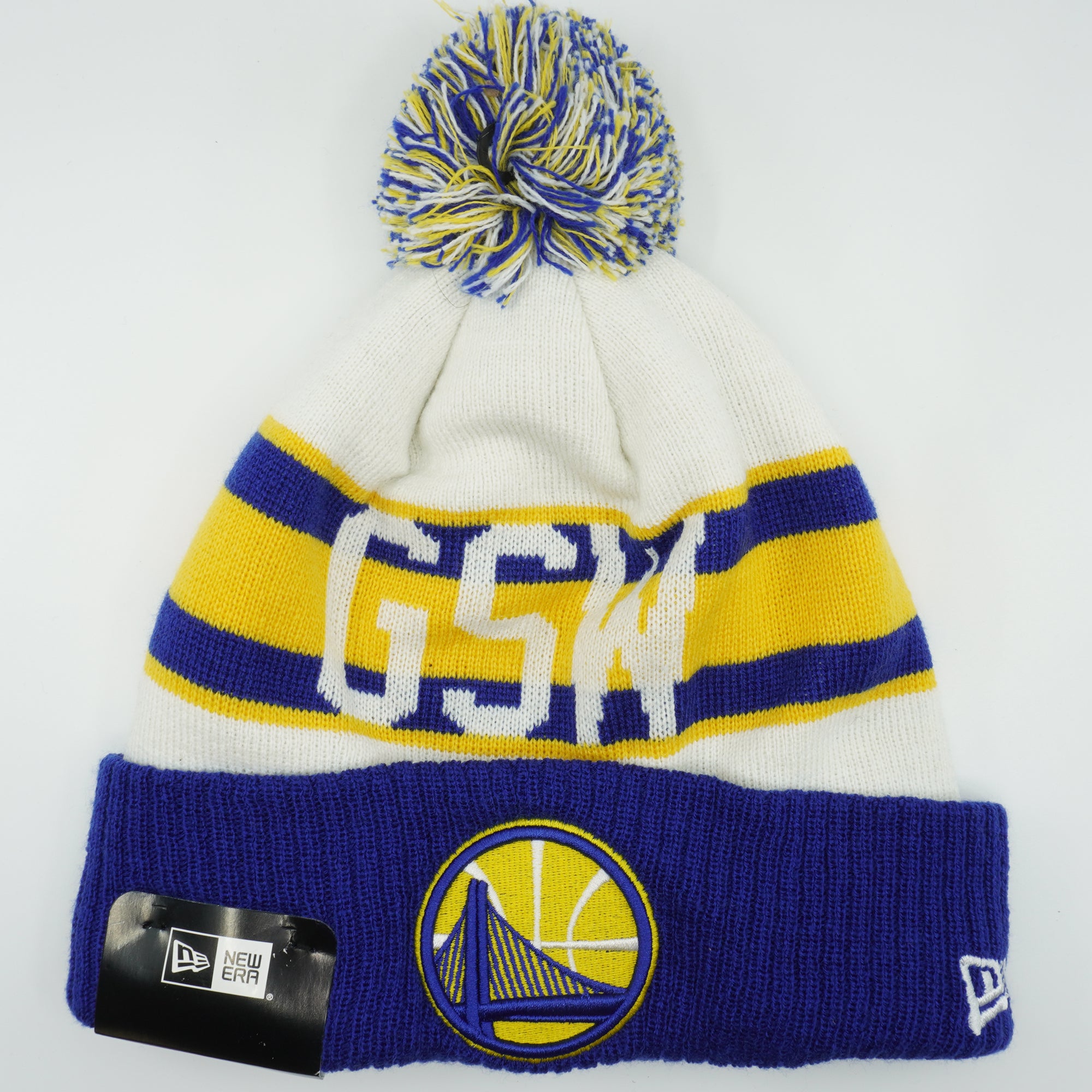 [80622115] Mens New Era NBA Golden State Warriors Retro Cuff Beanie
