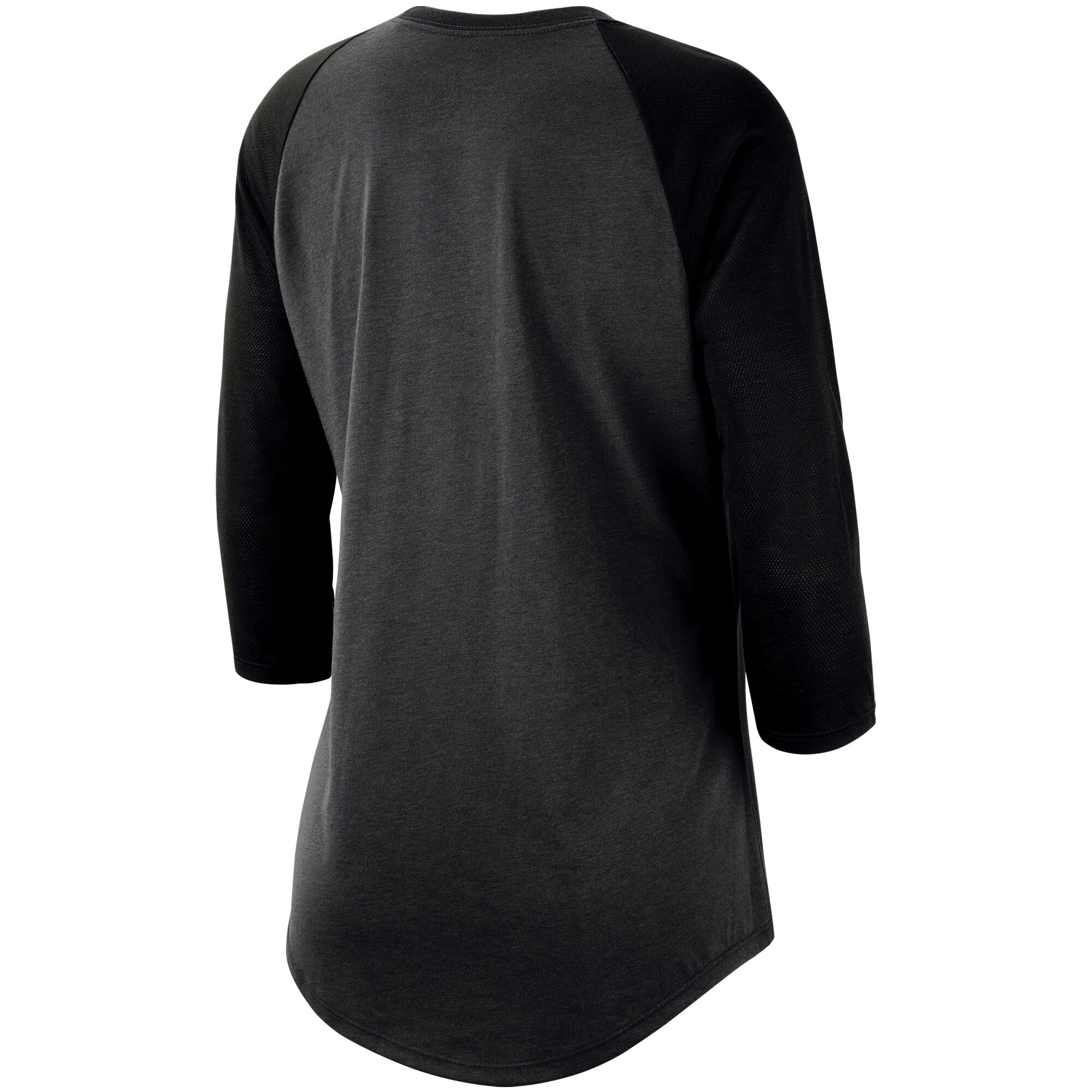 [AQ6085-060] Womens Nike NBA Golden State Warriors Wordmark 3/4-Sleeve Raglan