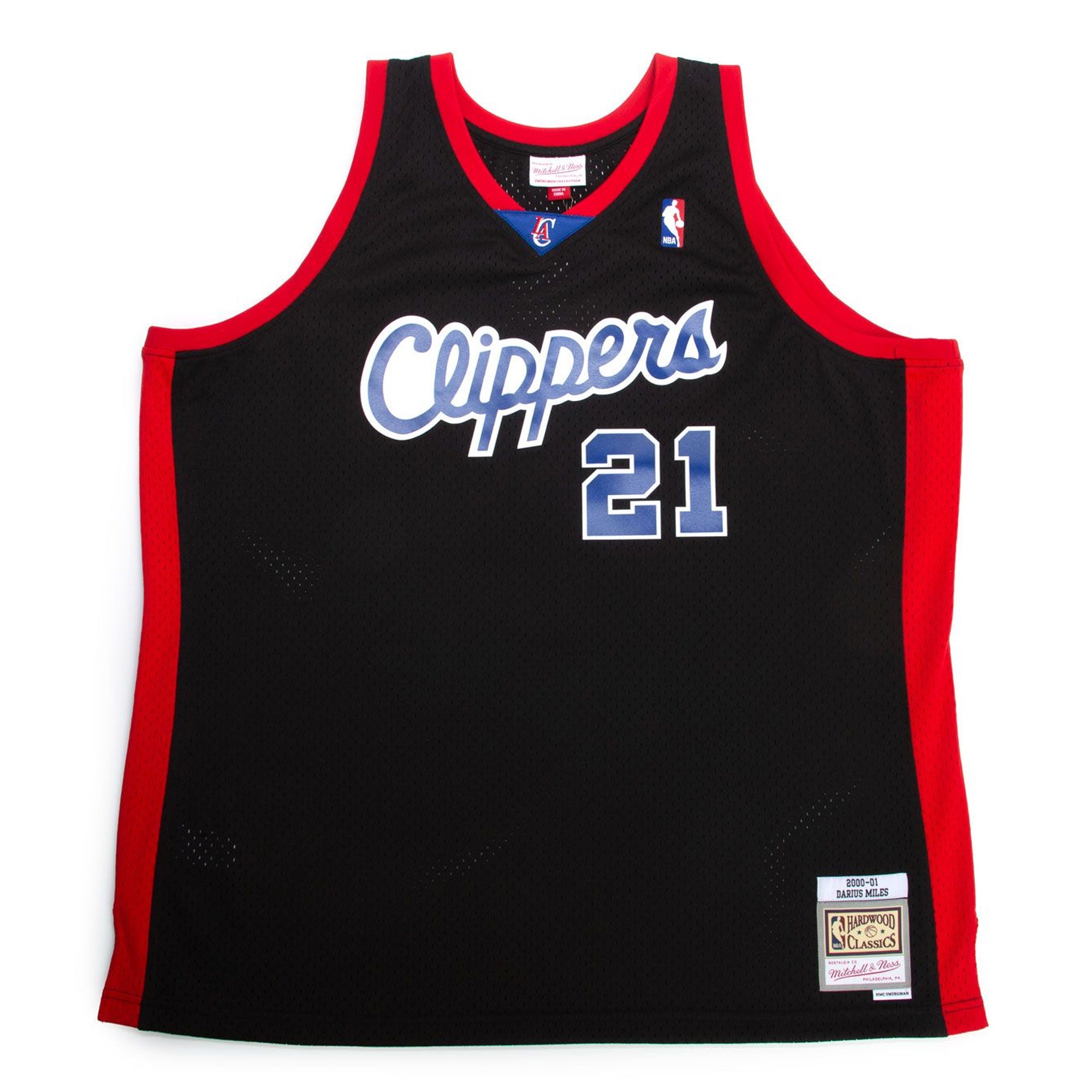 Mens Mitchell & Ness NBA SWINGMAN JERSEY- LA CLIPPERS 2000 DARIUS MILES