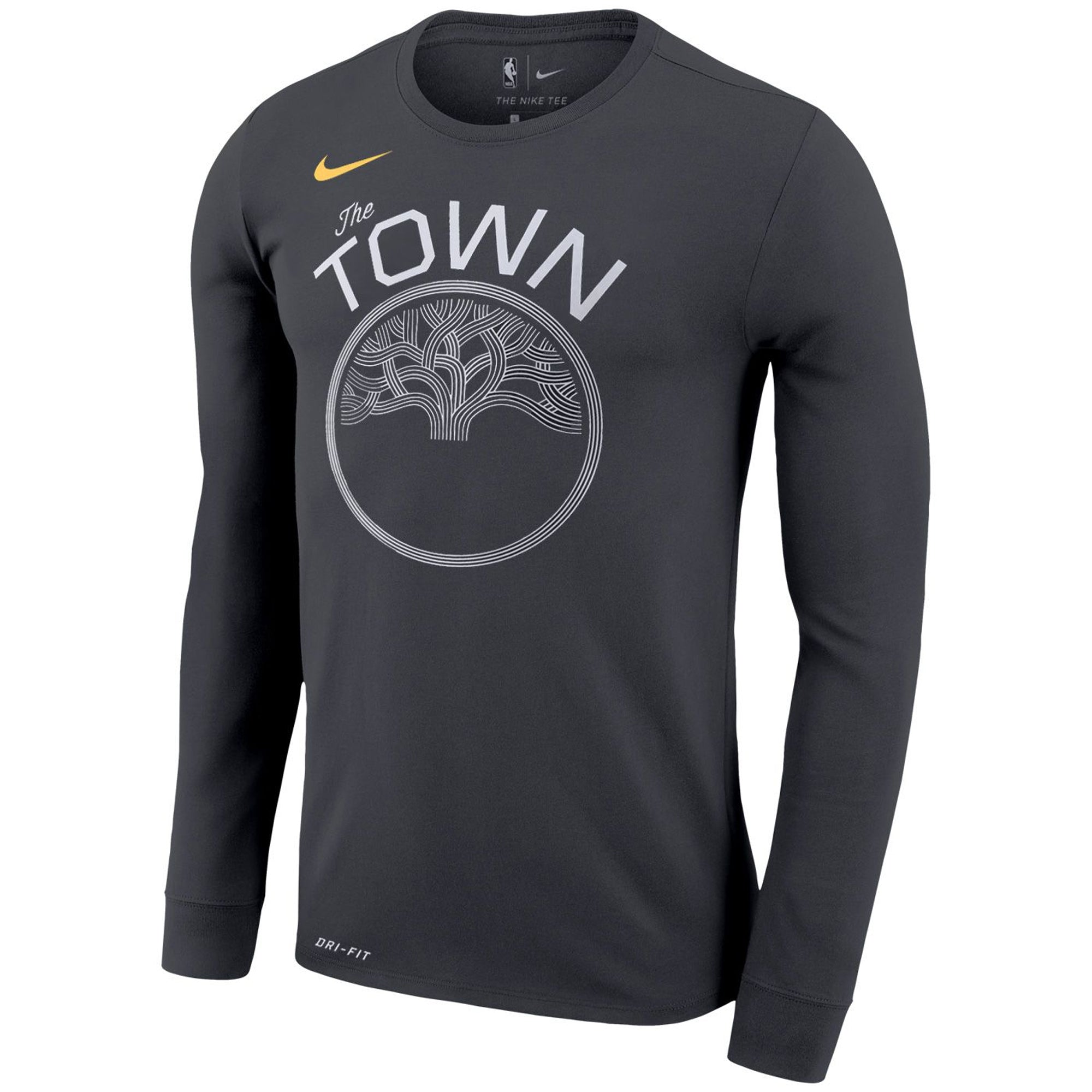[M22419-GSW] Nike Mens NBA Golden State Warriors "The Town" Long Sleeve