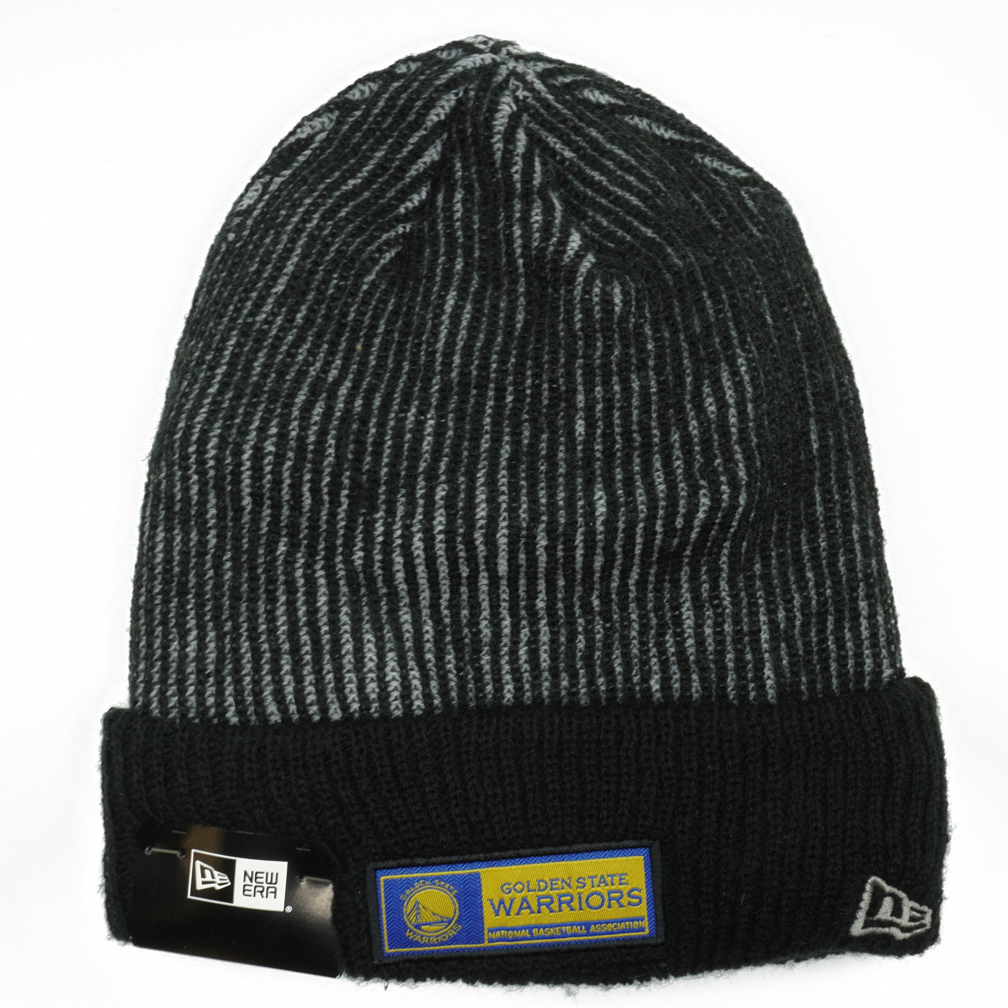 [80503633] Mens New Era NBA Golden State Warriors Tech Knit Beanie
