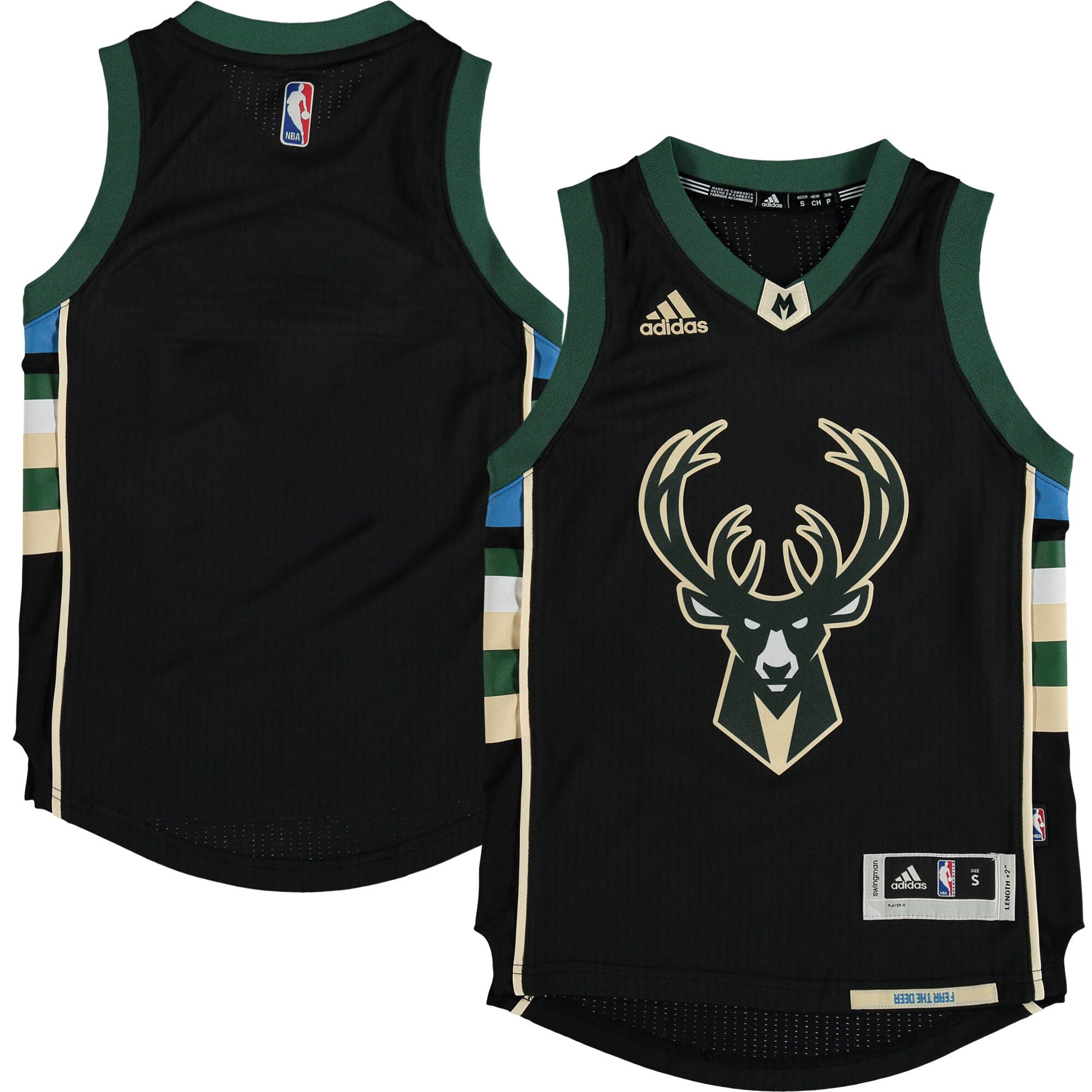 [A74056] Mens Adidas Milwaukee Bucks Swingman Jersey