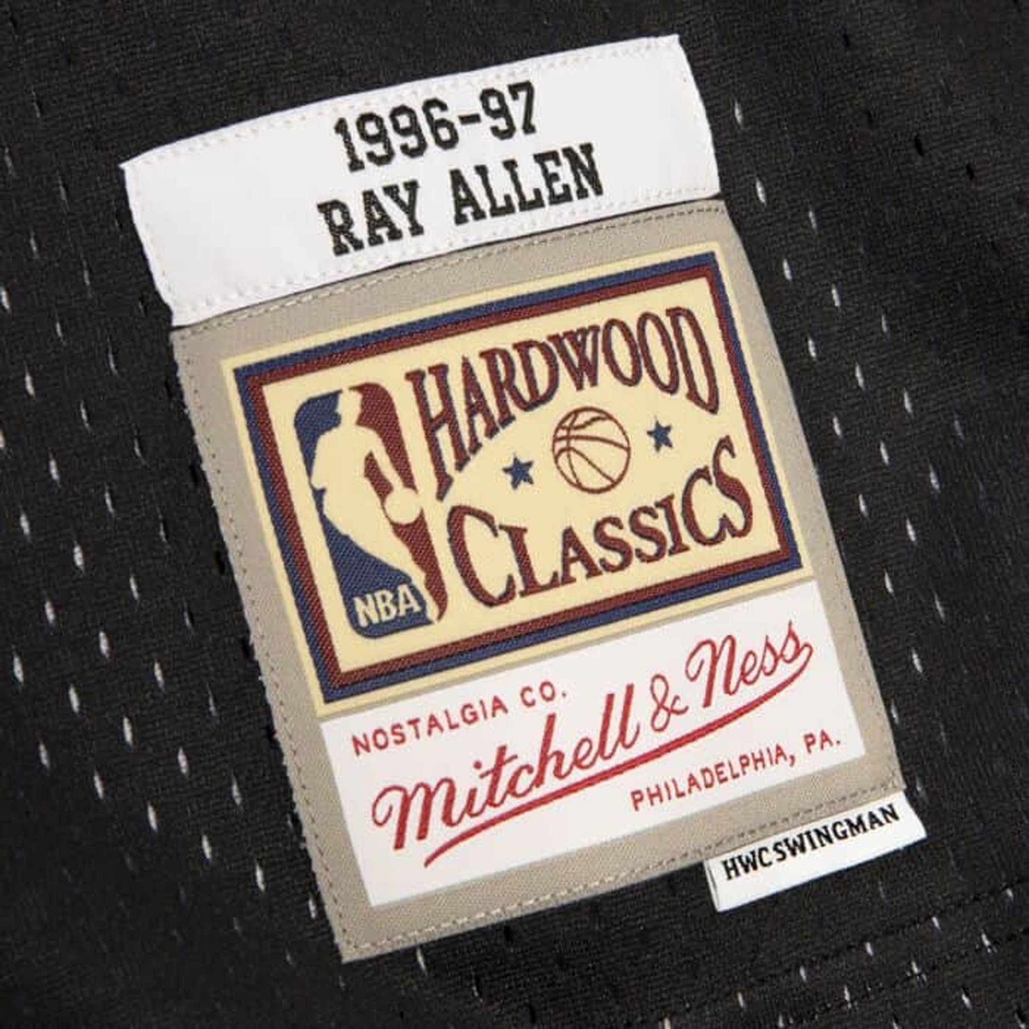 Mens Mitchell & Ness NBA RELOAD SWINGMAN JERSEY - MILWAUKEE BUCKS 1996 RAY ALLEN
