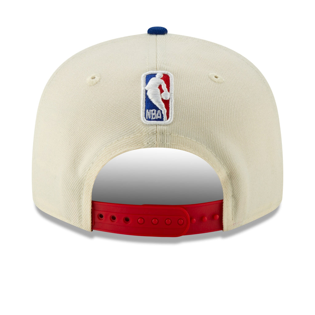 [12286123] Mens New Era Philadelphia 76ers - Cream/Blue City Series 950 Snapback