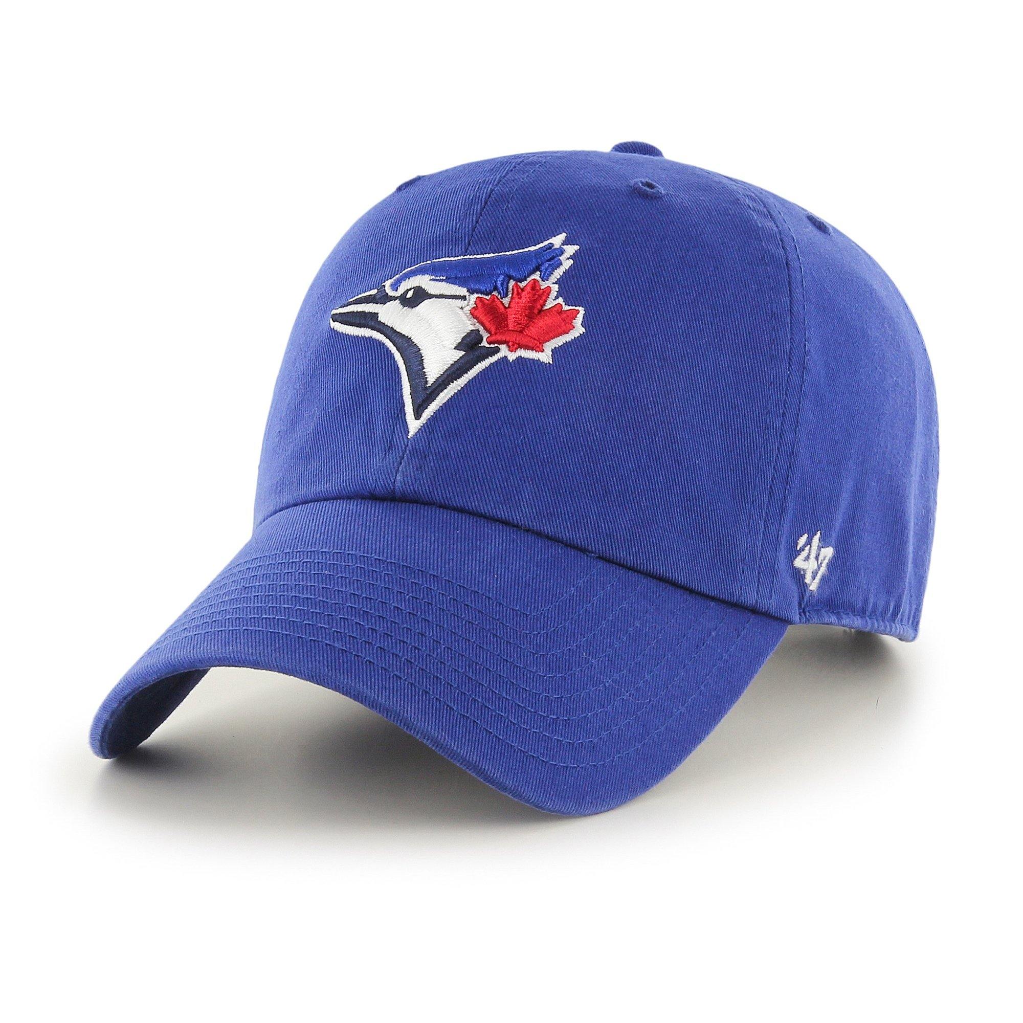 Mens 47 Brand Toronto Blue Jays Clean Up Strapback - Royal Blue - sneakAR