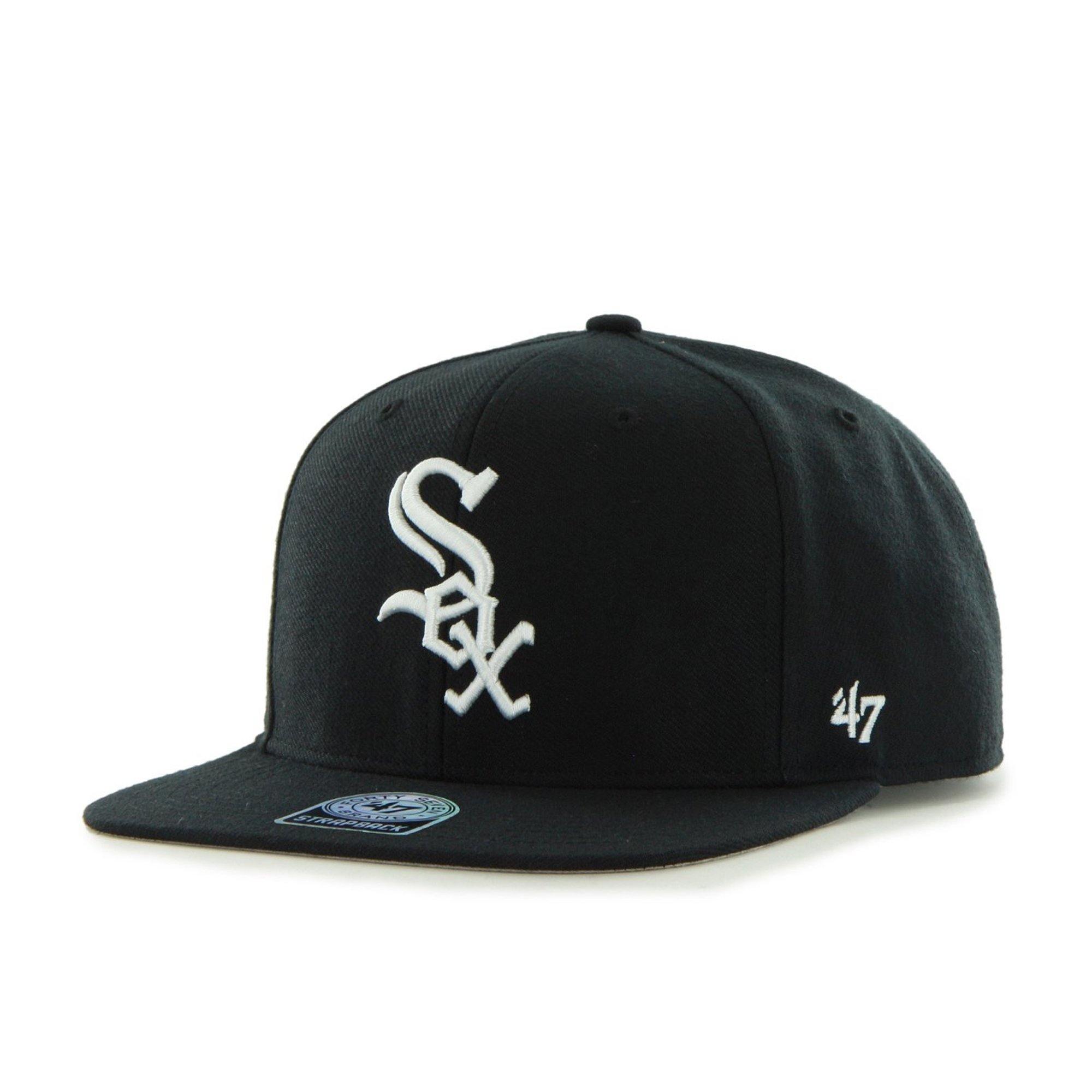 Mens 47 Brand Chicago White Sox Captain Snapback - Black - sneakAR