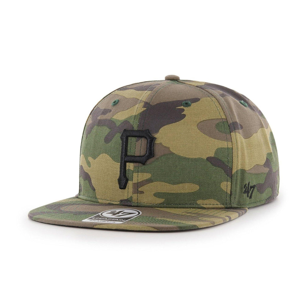 Mens 47 Brand Pittsburgh Pirates Captain Snapback - Camo - sneakAR