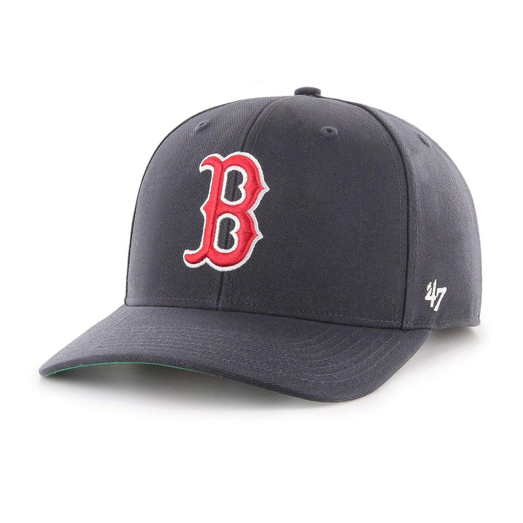 Mens 47 Brand Boston Red Sox MVP DP Strapback - Navy Blue - sneakAR