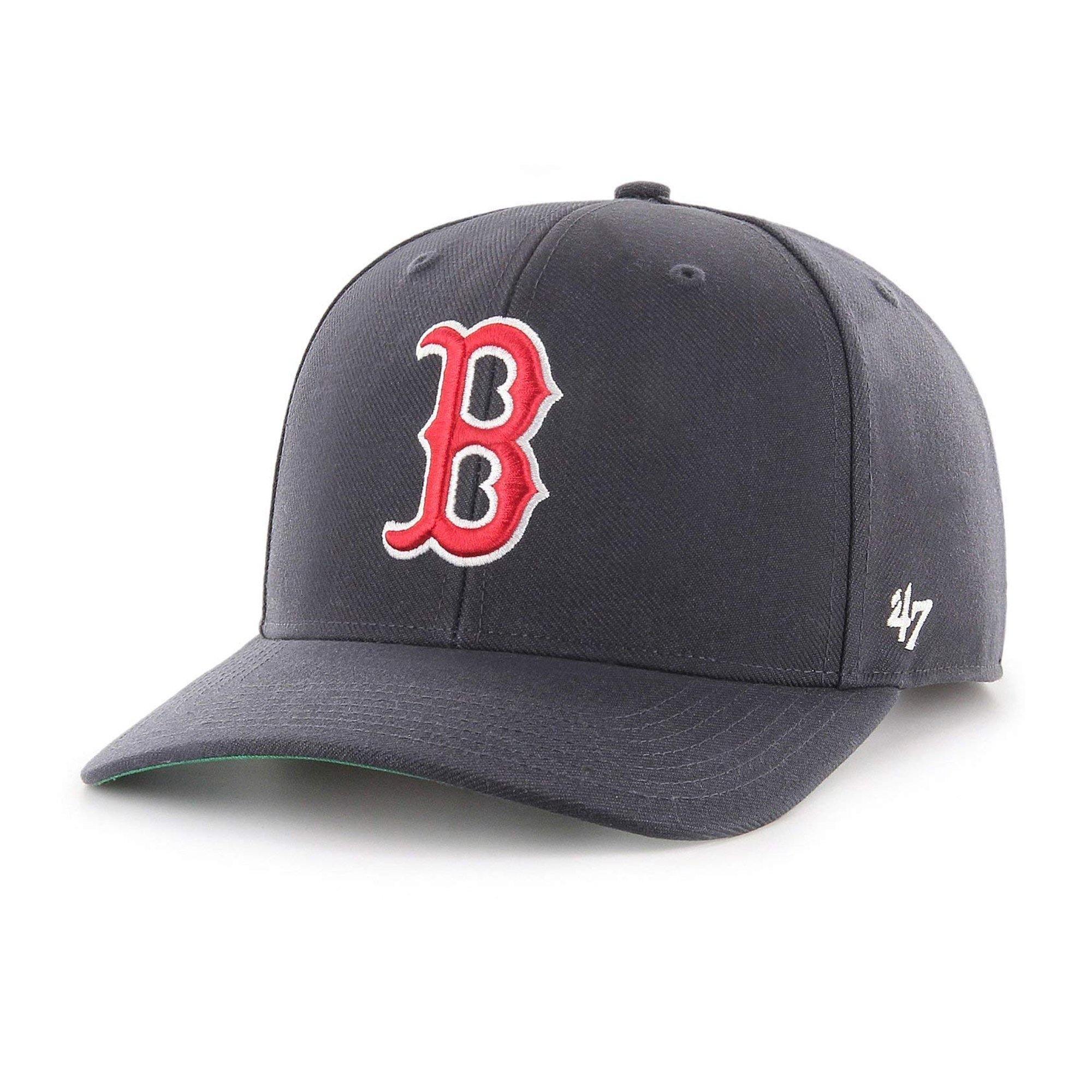 Mens 47 Brand Boston Red Sox MVP DP Strapback - Navy Blue - sneakAR