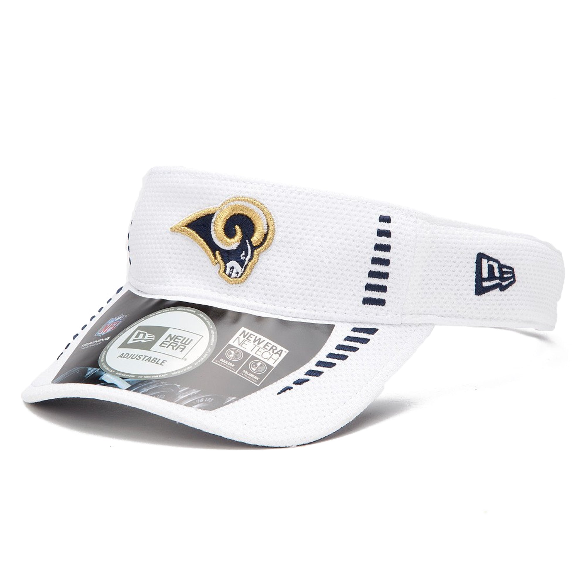 [10513084] Mens New Era NFL On Field Training Visor - Los Angeles Rams
