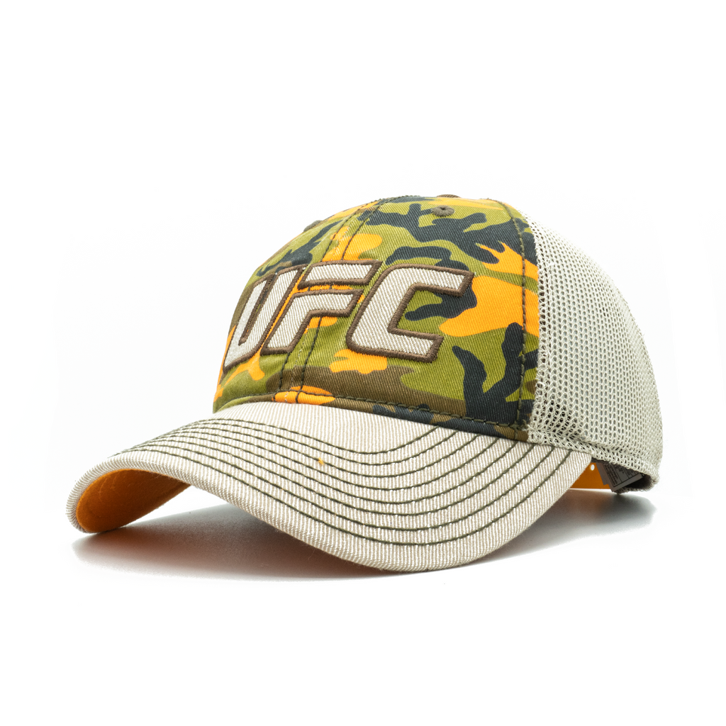 [QA02Z-CAM-UUFC] Mens Reebok UFC Trucker Mesh Snapback Hat