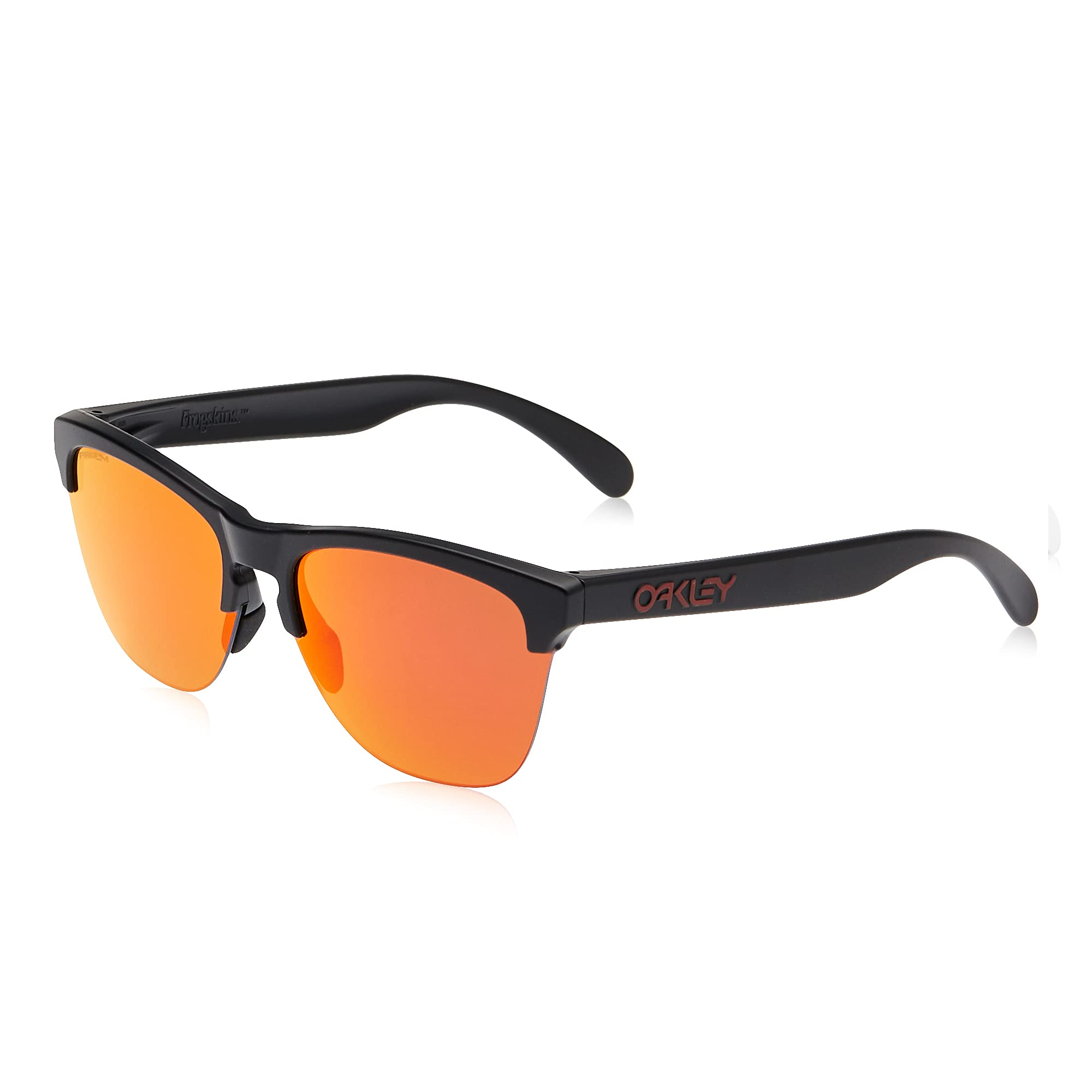 [OO9374-04] Mens Oakley Frogskins Lite Sunglasses - Matte Black/Prizm Ruby