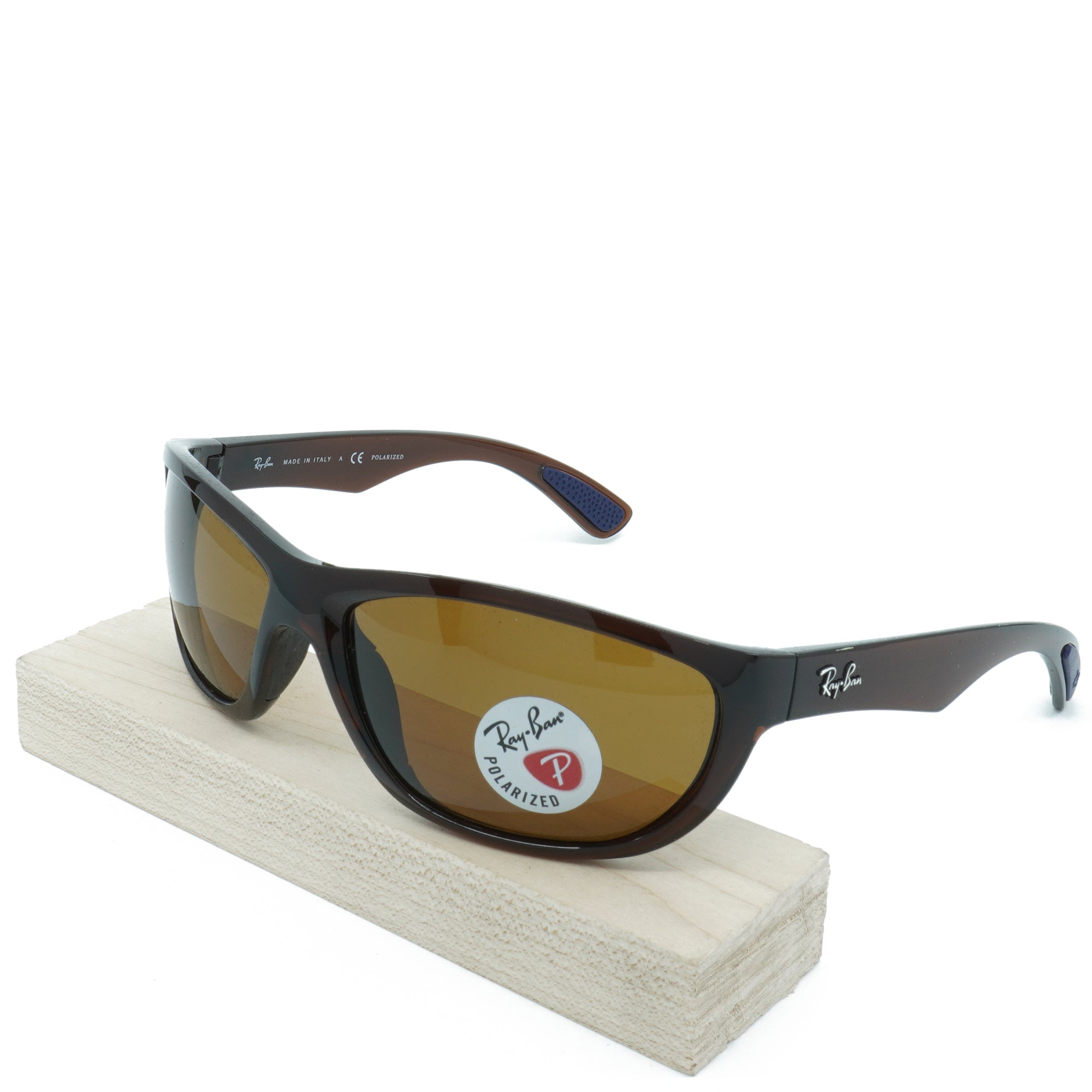 [RB4188-600/783_63] Mens Ray-Ban Rectangle Polarized Sunglasses