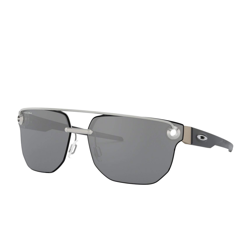 [OO4136-05] Mens Oakley Chrystl Sunglasses - Satin Chrome/Prizm Black