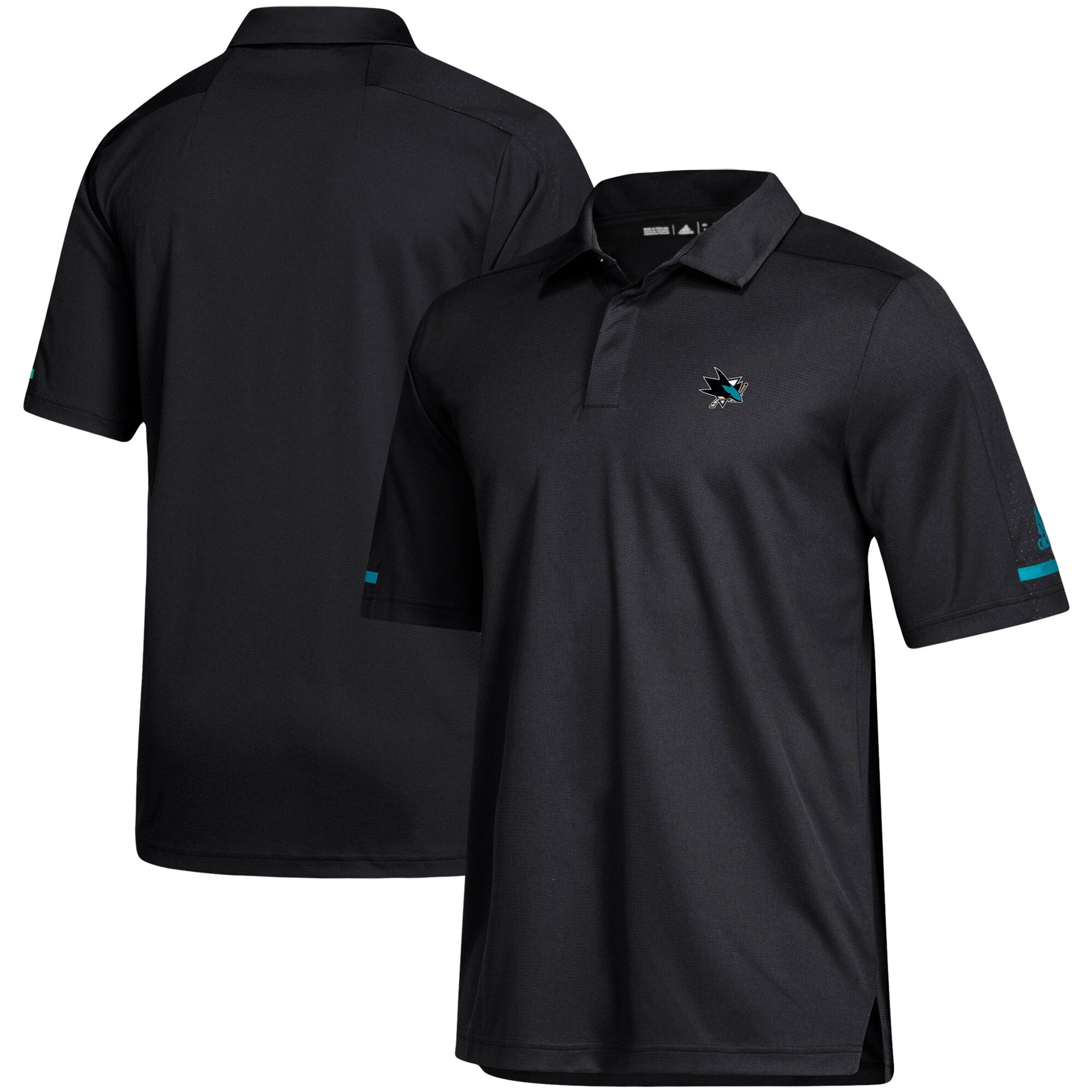 [D78078] Mens Adidas NHL San Jose Sharks GameDay Polo