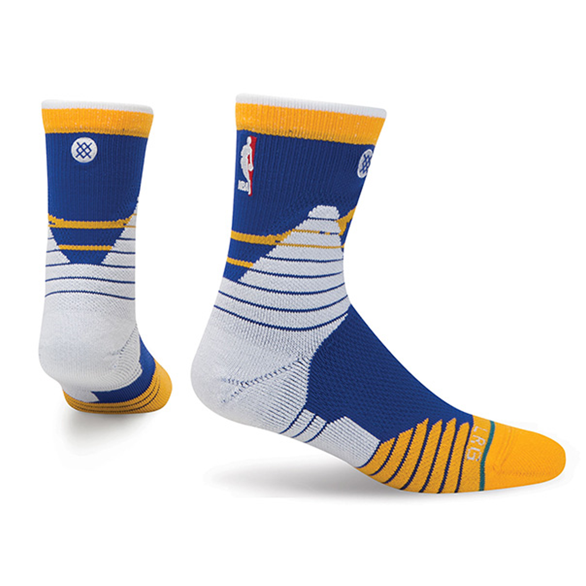 [M359D6CQWA-BLU] Mens Stance NBA Golden State Warriors Quarter Socks