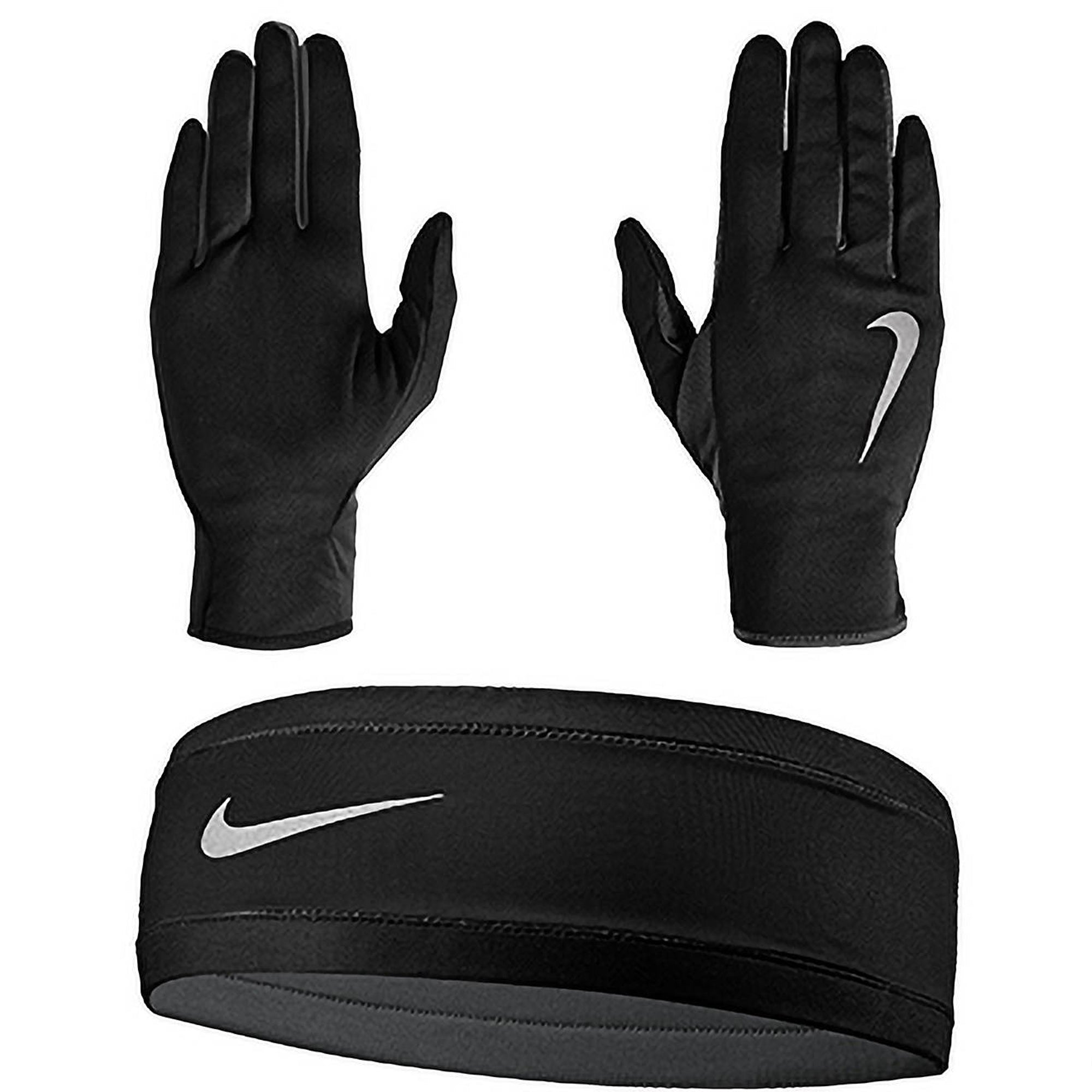 [N.RC.33.045] Mens NIKE RUN DRY HEADBAND AND GLOVE SET