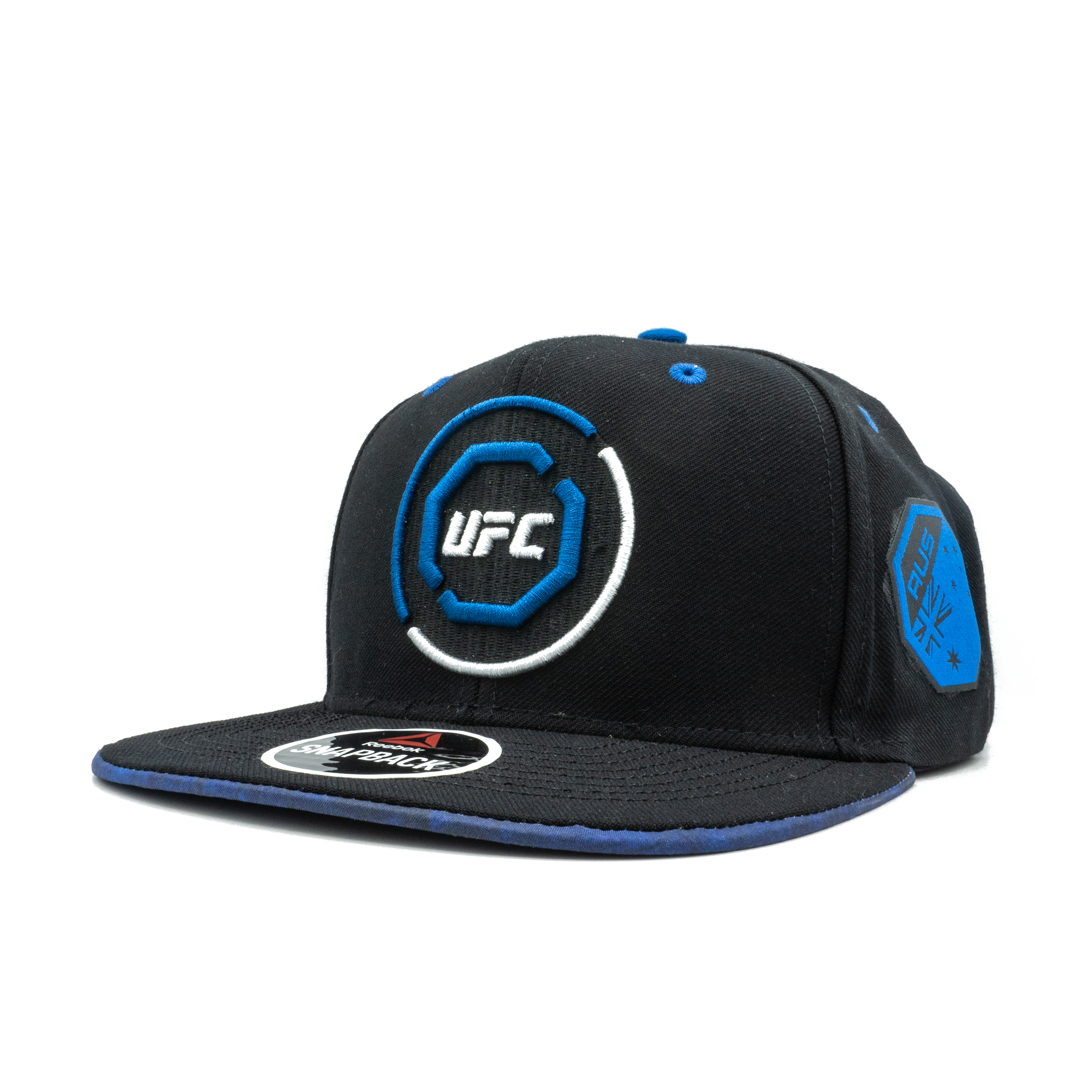 [128VZ-BLU-AUS] Mens Reebok UFC Octagon AUS Snapback Hat