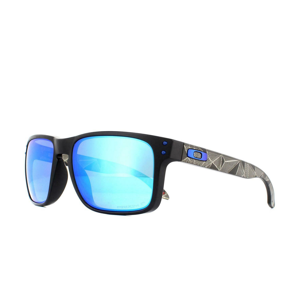 [OO9102-H0] Mens Oakley Holbrook Polarized Sunglasses - Black/PRIZM Sapphire
