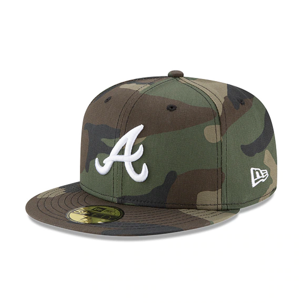 [11941978] Mens New Era MLB Authentic Collection 59Fifty Fitted - Atlanta Braves