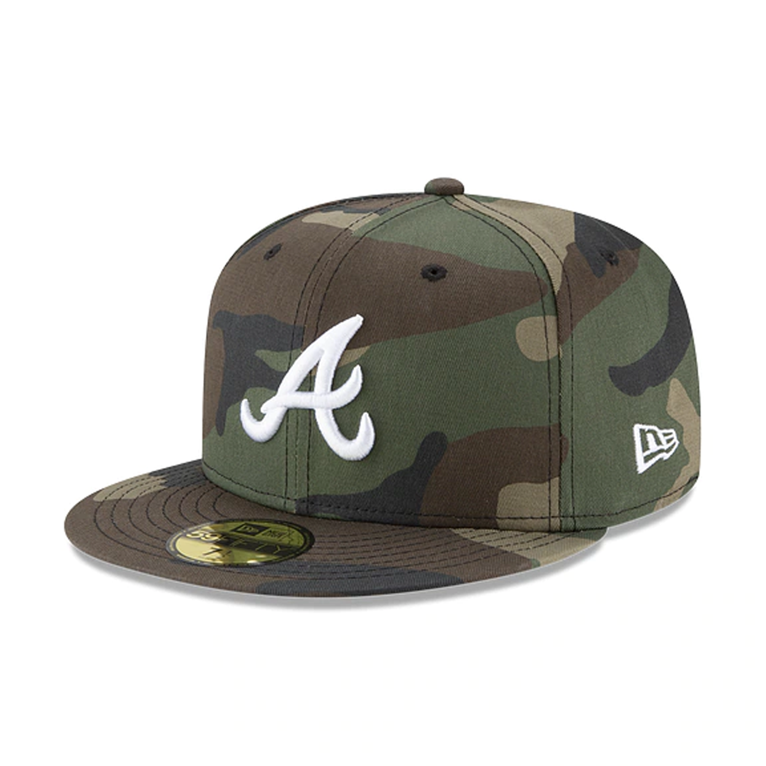 [11941978] Mens New Era MLB Authentic Collection 59Fifty Fitted - Atlanta Braves