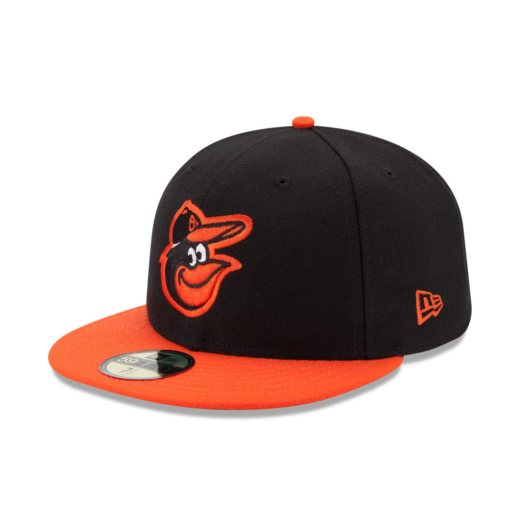 [70100874] Mens New Era MLB Authentic 59Fifty Performance Fitted - Orioles