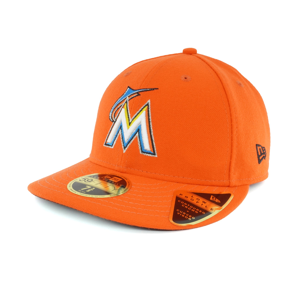 [70440220] Mens New Era MLB Low Profile Authentic 5950 - Miami Marlins Road 2018