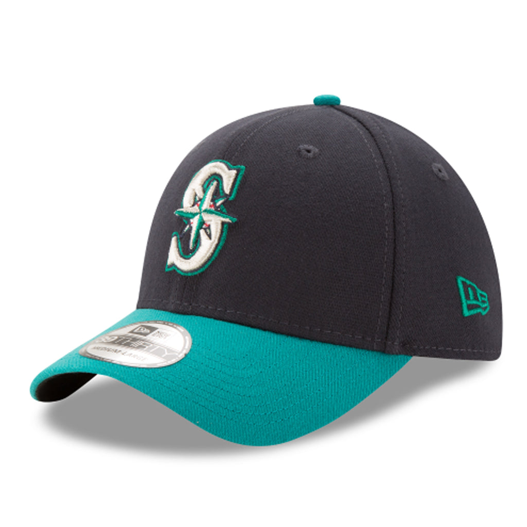 [10975792] Mens New Era MLB 39Thirty Stretch Fit Cap - Seattle Mariners