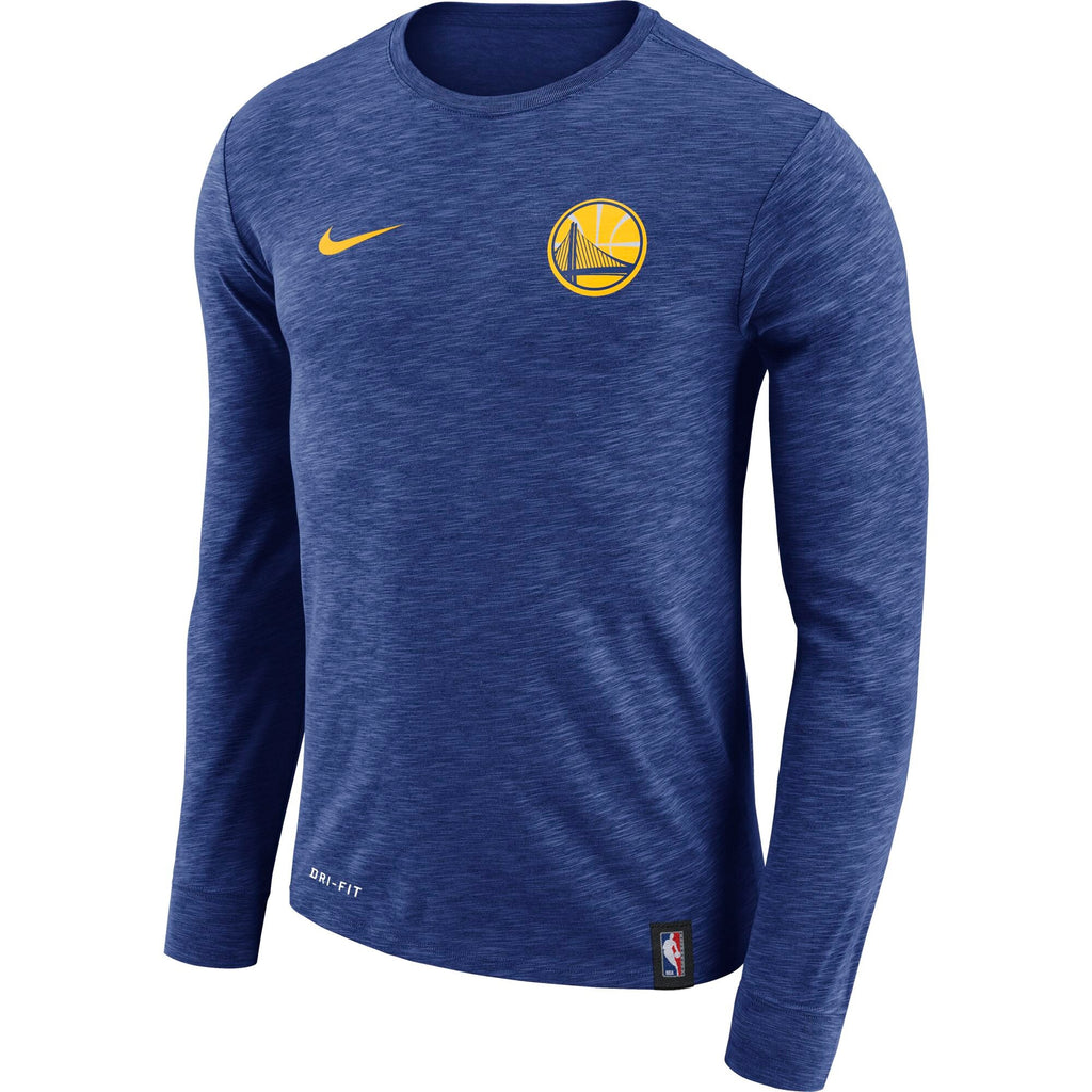 [870386-495] Mens Nike NBA Golden State Warriors Dri-Fit Long Sleeve T-Shirt