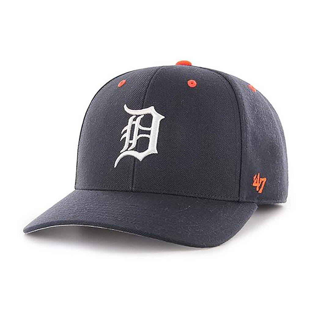 Mens 47 Brand Detroit Tigers Audible MVP DP Strapback - Navy Blue - sneakAR