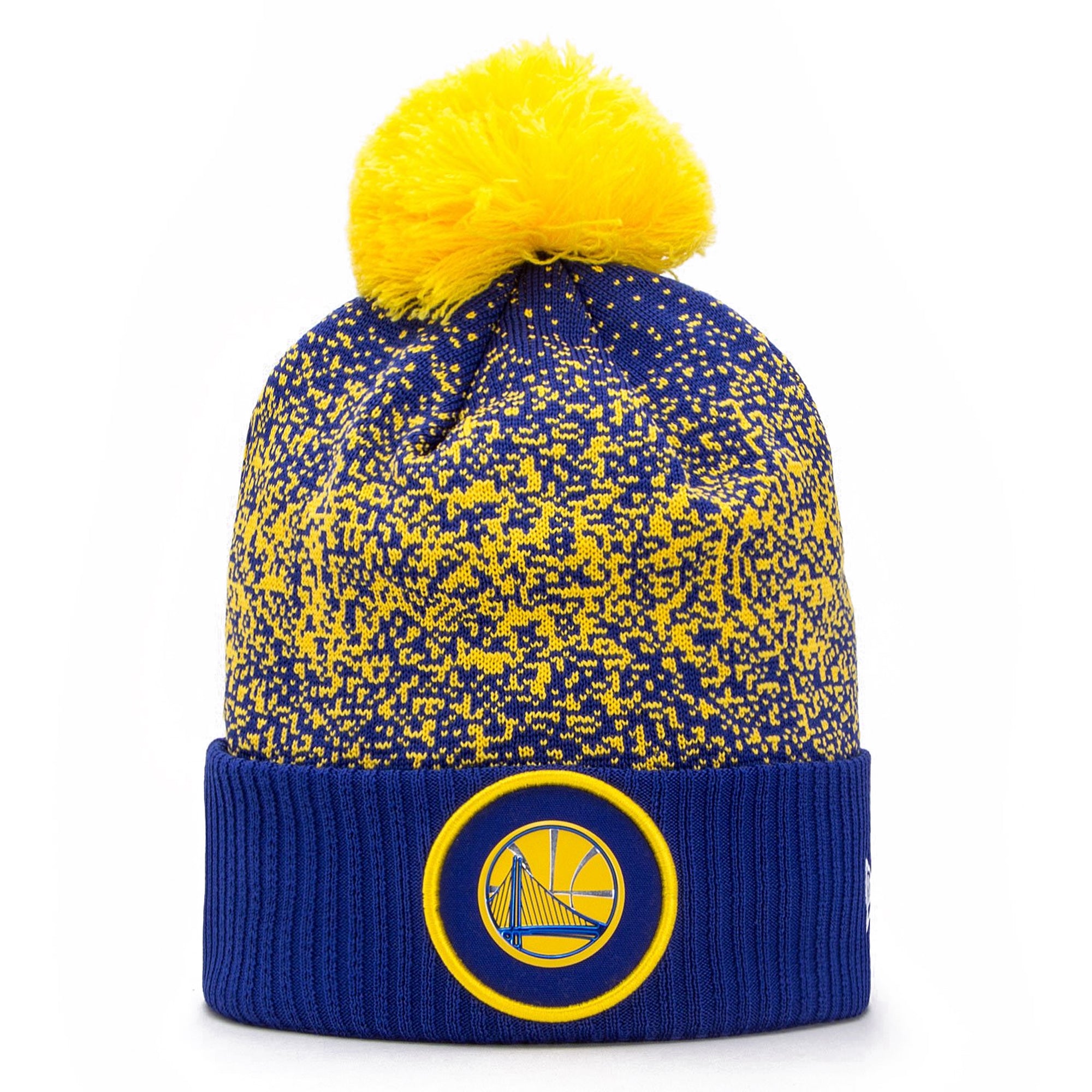[11471590] Mens New Era NBA Golden State Warriors Pom Beanie