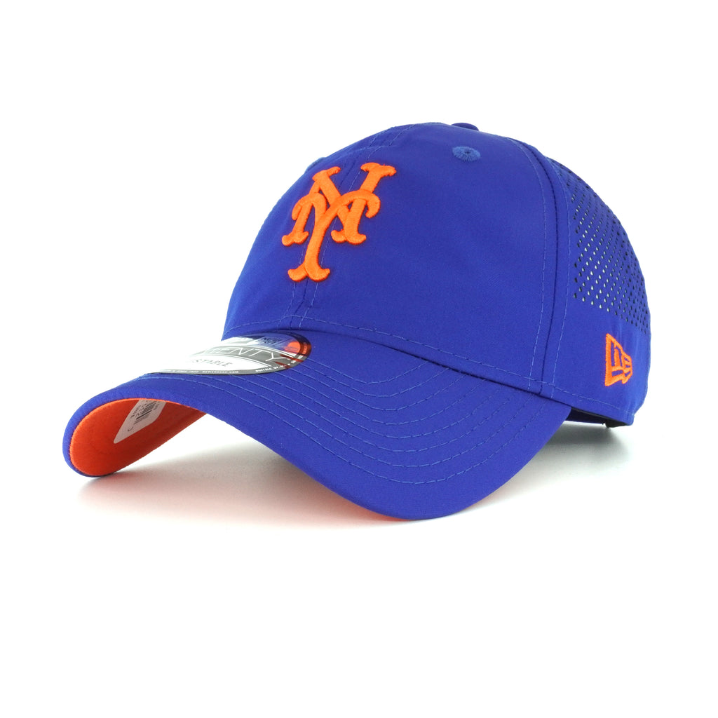 [11591242] Mens New Era MLB Perforated Pivot 9Twenty Adjustable - New York Mets
