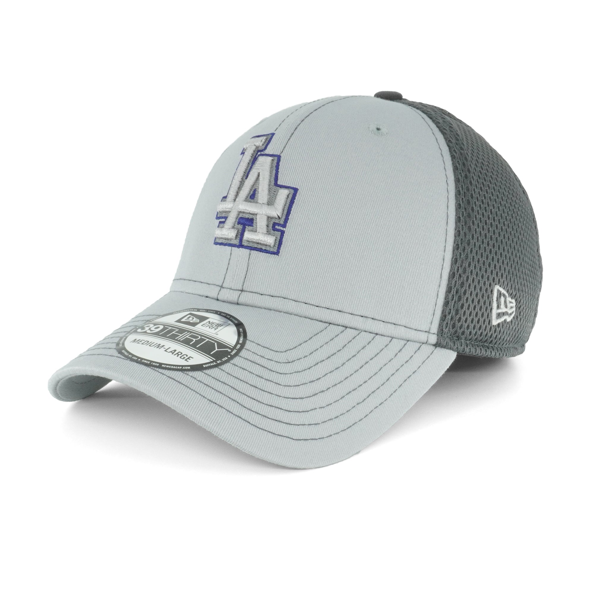 [11594976] Mens New Era MLB Grayed Out 3930 Flex - Los Angeles Dodgers