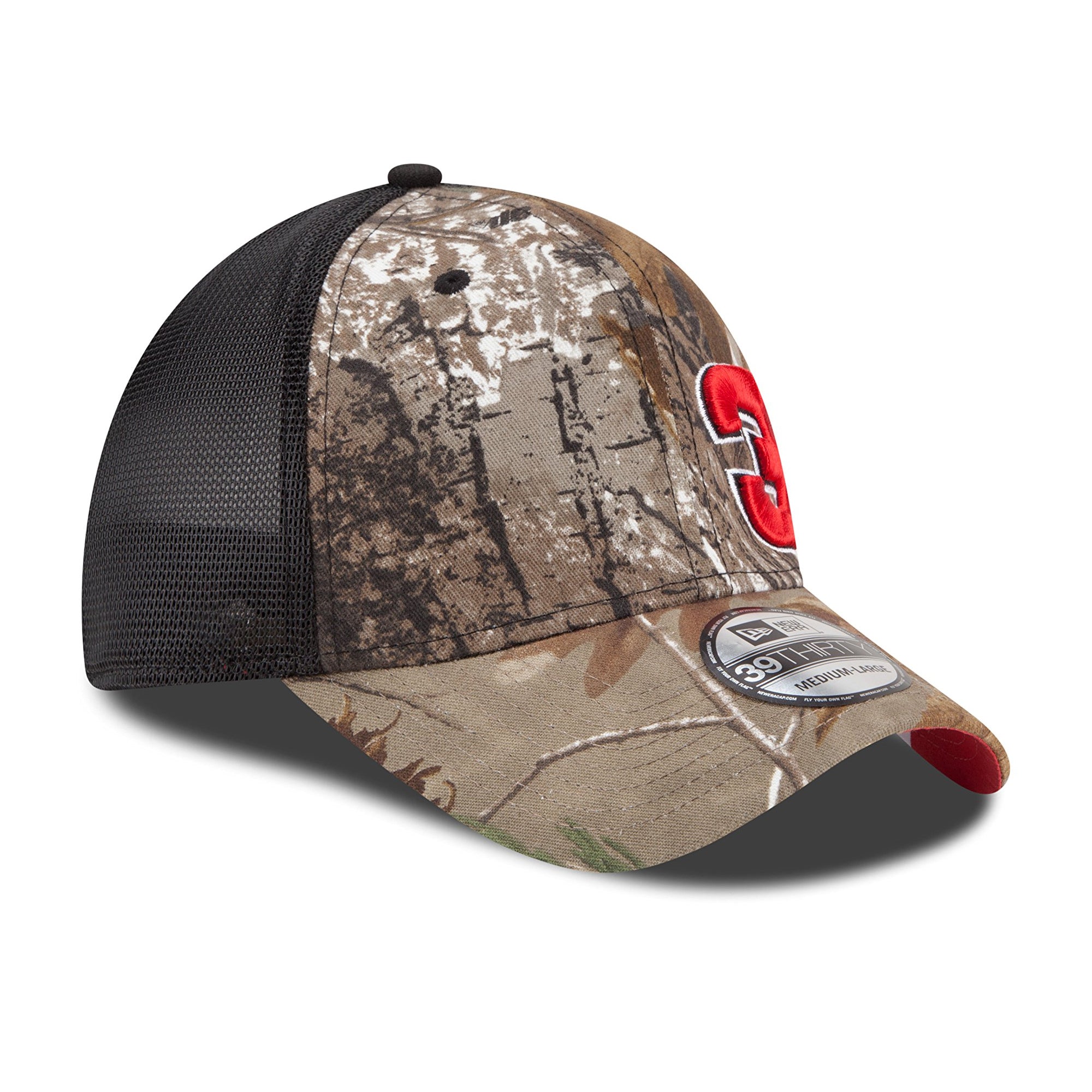 [11229656] Mens New Era Nascar 39Thirty 3 Flag Cap - Austin Dillon
