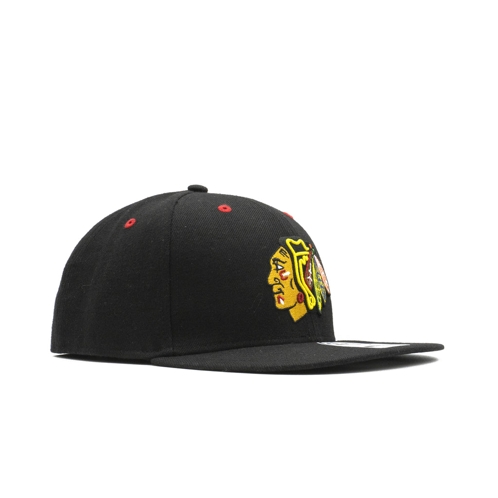 Mens 47 Brand Chicago Blackhawks Pro Fitted - Black