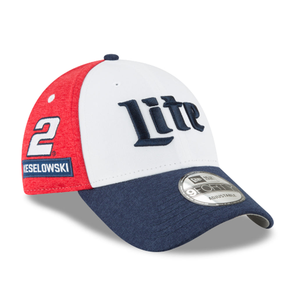 [11551216] Mens New Era Nascar 9Forty American Salute Cap - Brad Keselowski