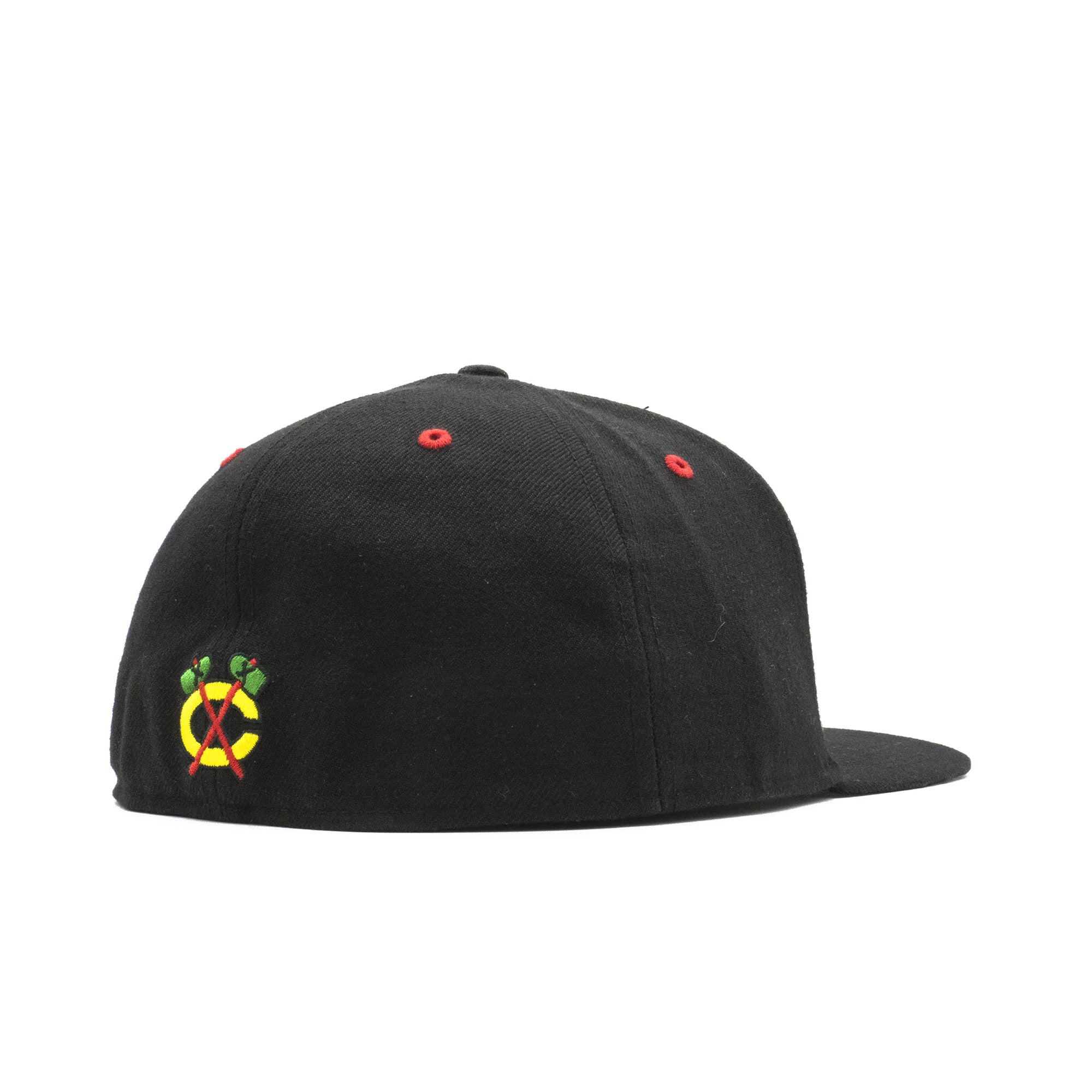 Mens 47 Brand Chicago Blackhawks Pro Fitted - Black