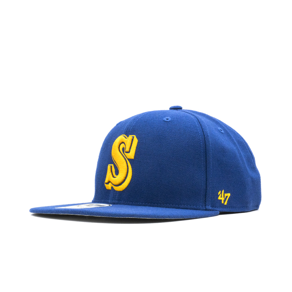 Mens 47 Brand Seattle Mariners Pro Fitted - Royal Blue