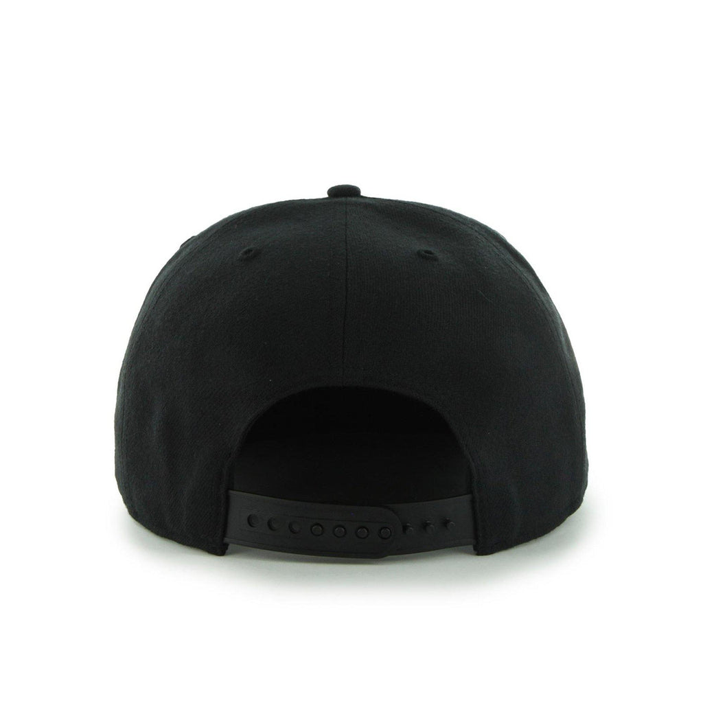 Mens 47 Brand NY Mets Sure Shot Snapback - Black/White - sneakAR