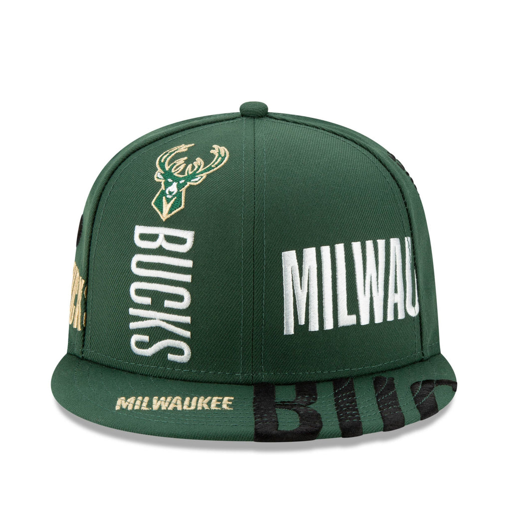 [12041103] Mens New Era Milwaukee Bucks - Green Tipoff Series 950 Snapback