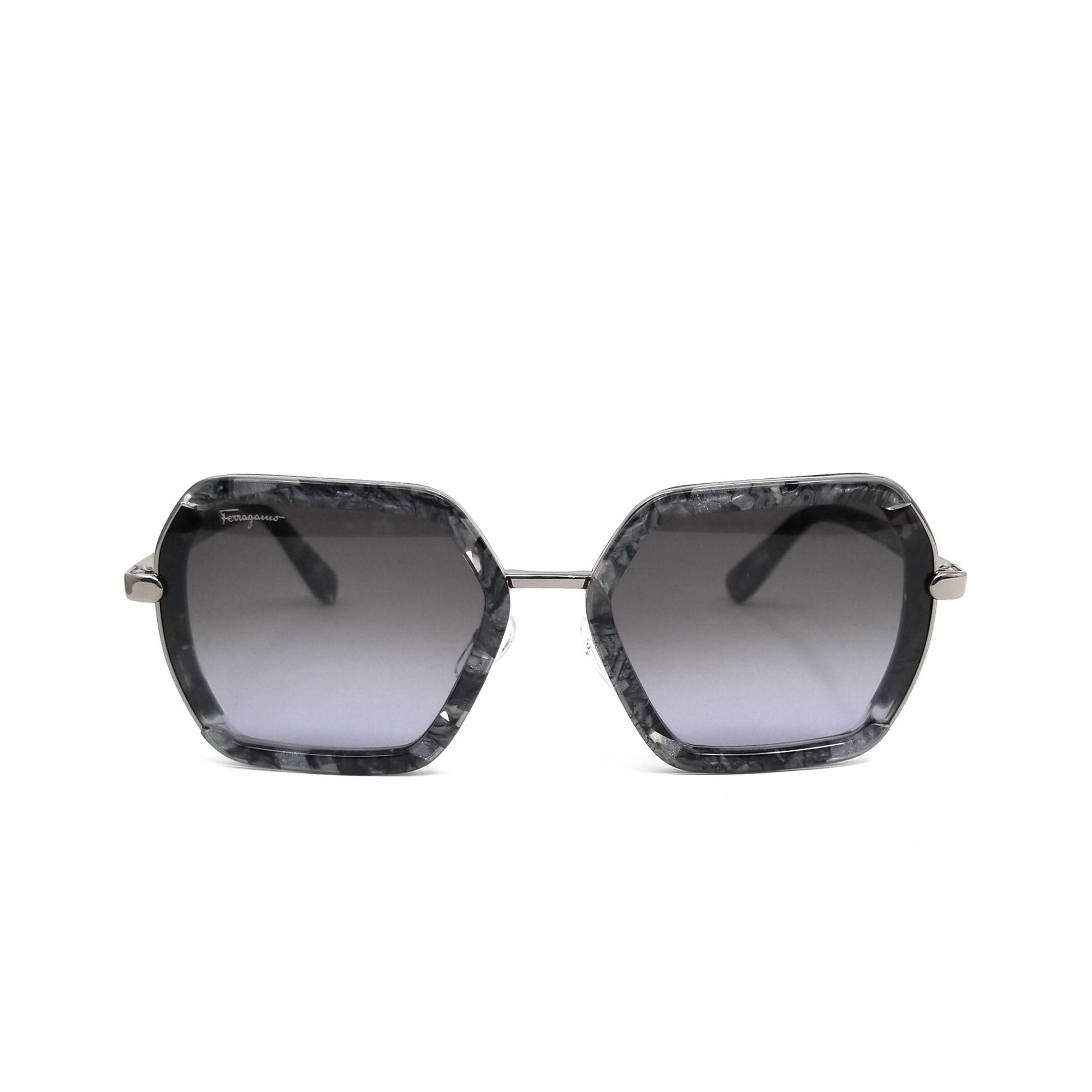 [SF901S-042] Womens Salvatore Ferragamo Modified Rectangle Sunglasses