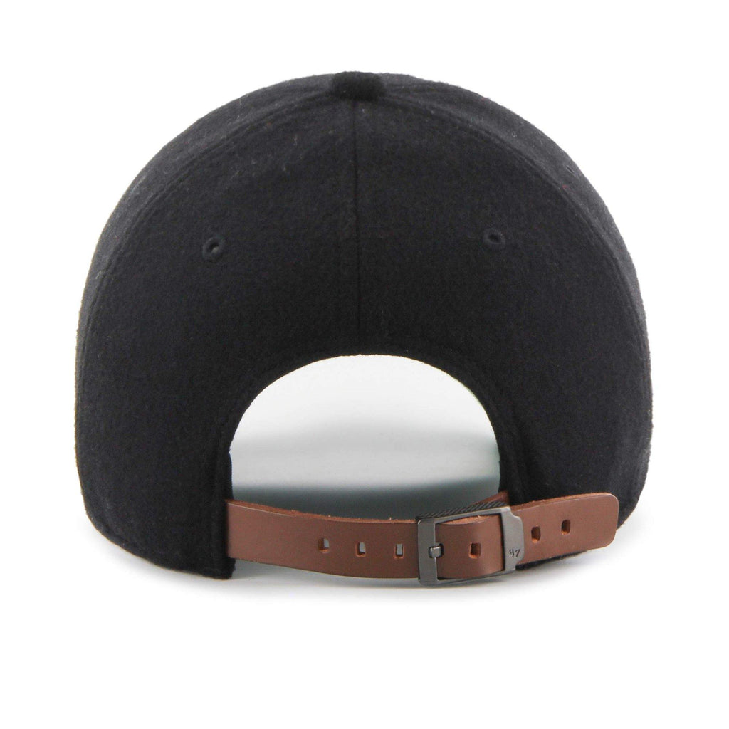 Mens 47 Brand NY Yankees Clean Up Strapback - Black - sneakAR