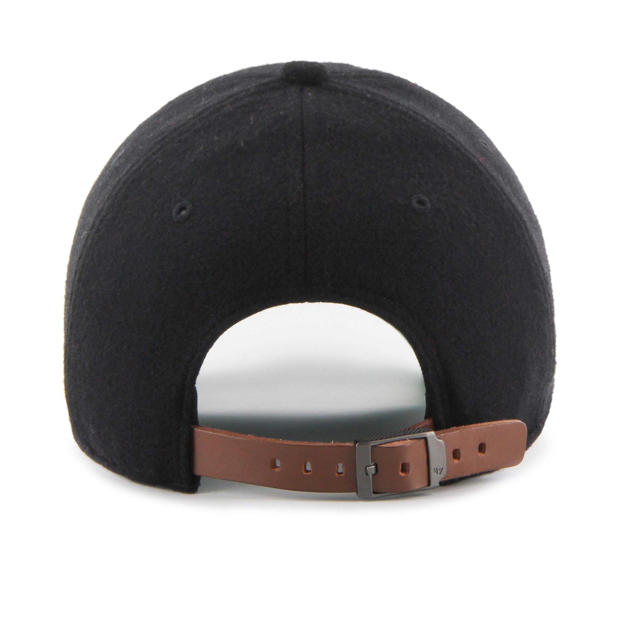Mens 47 Brand NY Yankees Clean Up Strapback - Black - sneakAR
